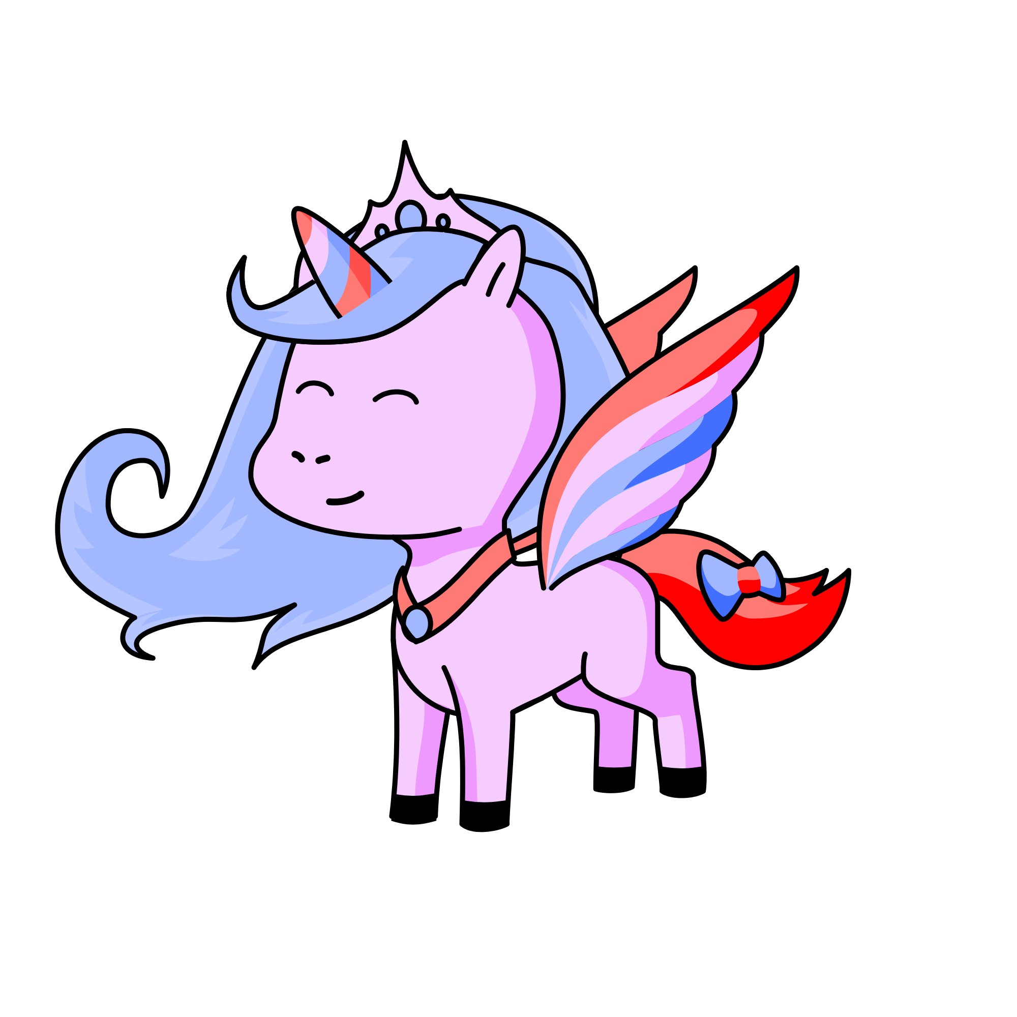 Cloudy princess, the unicorn