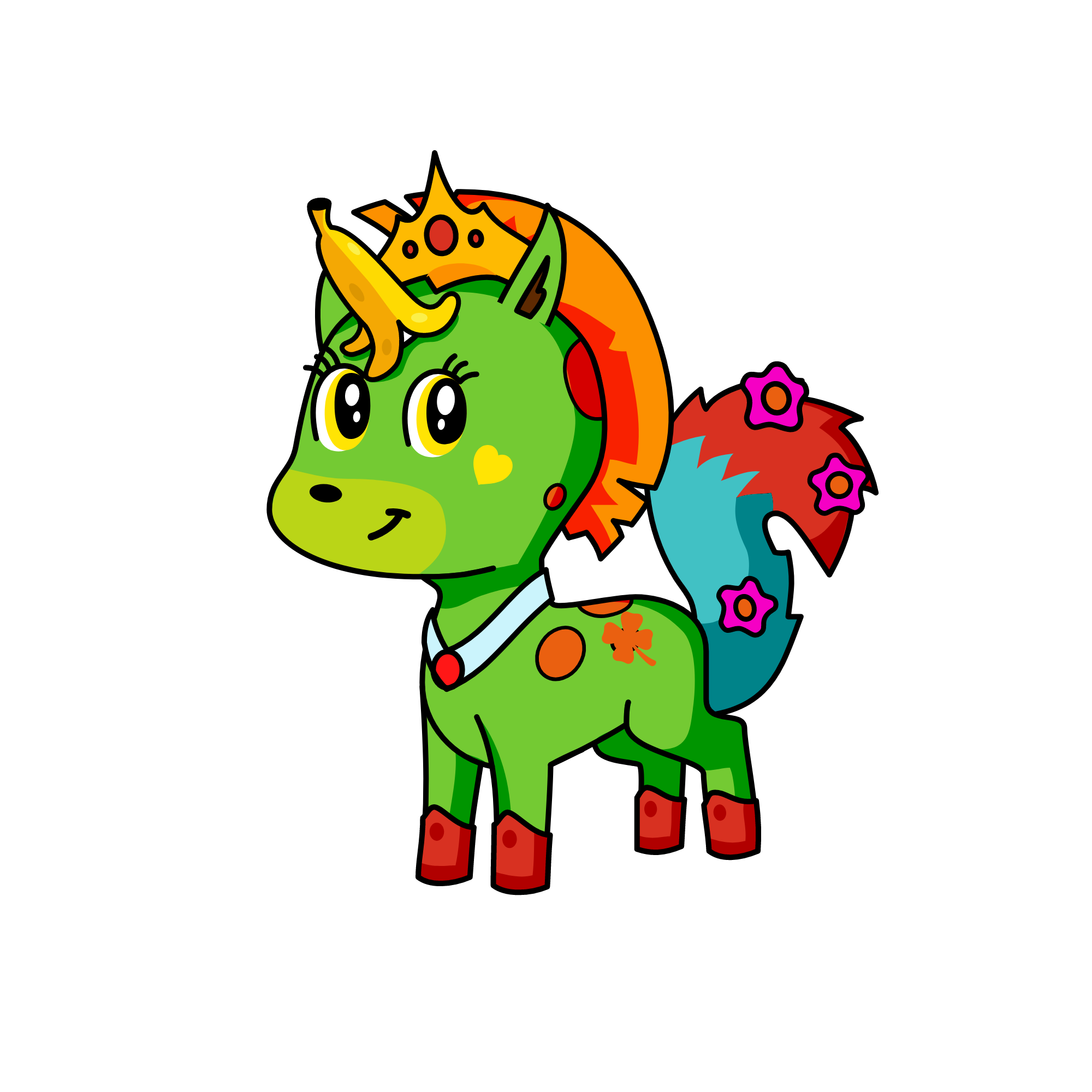 queeen banana, the unicorn