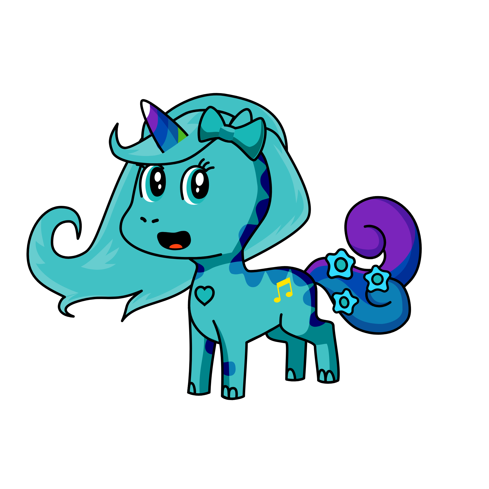 RAJSHREE MENON'S 2 DRAWING, the unicorn