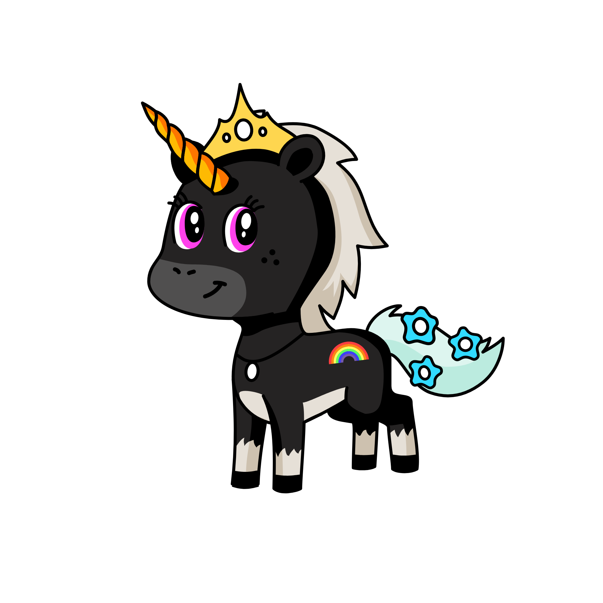 darky, the unicorn