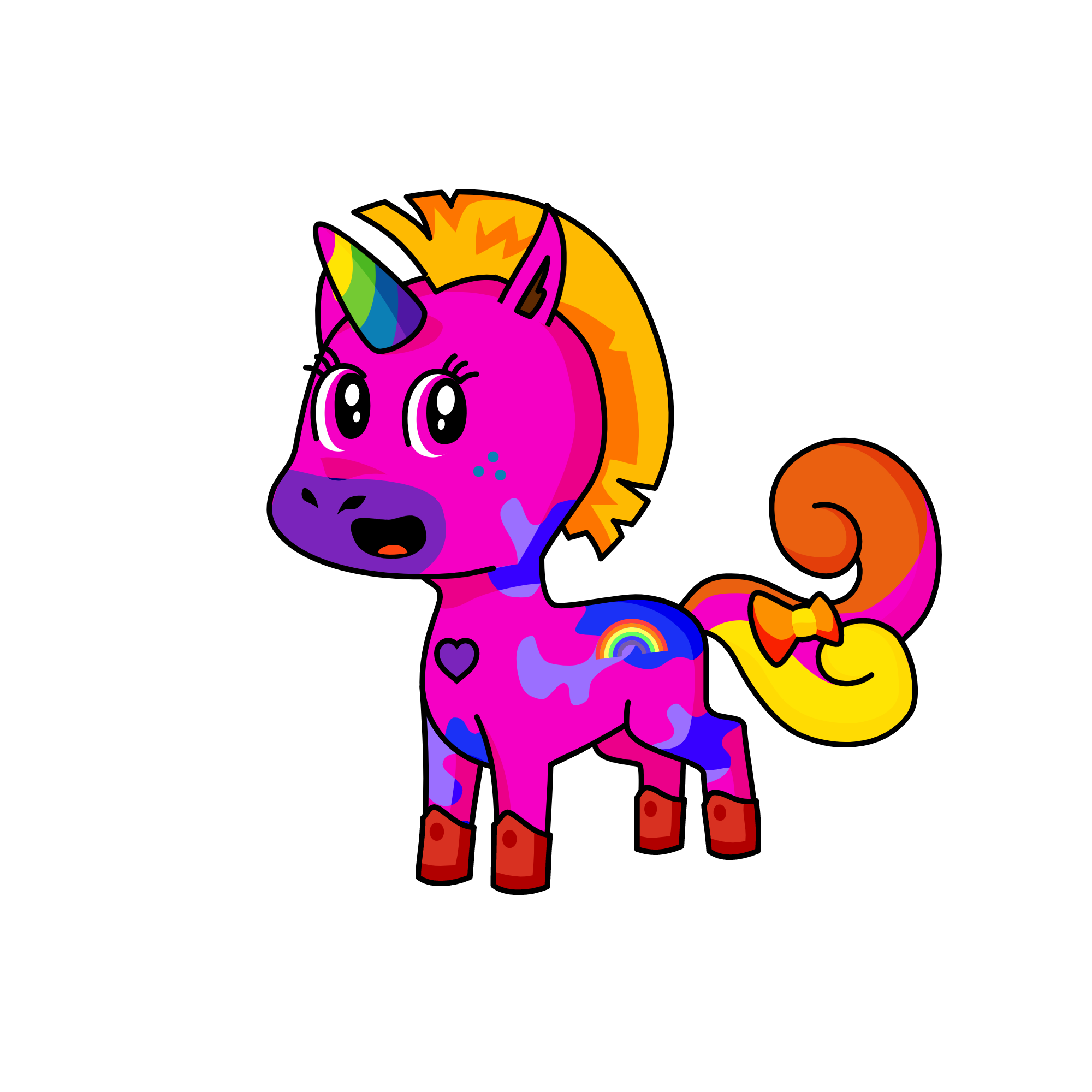 Cute, the unicorn