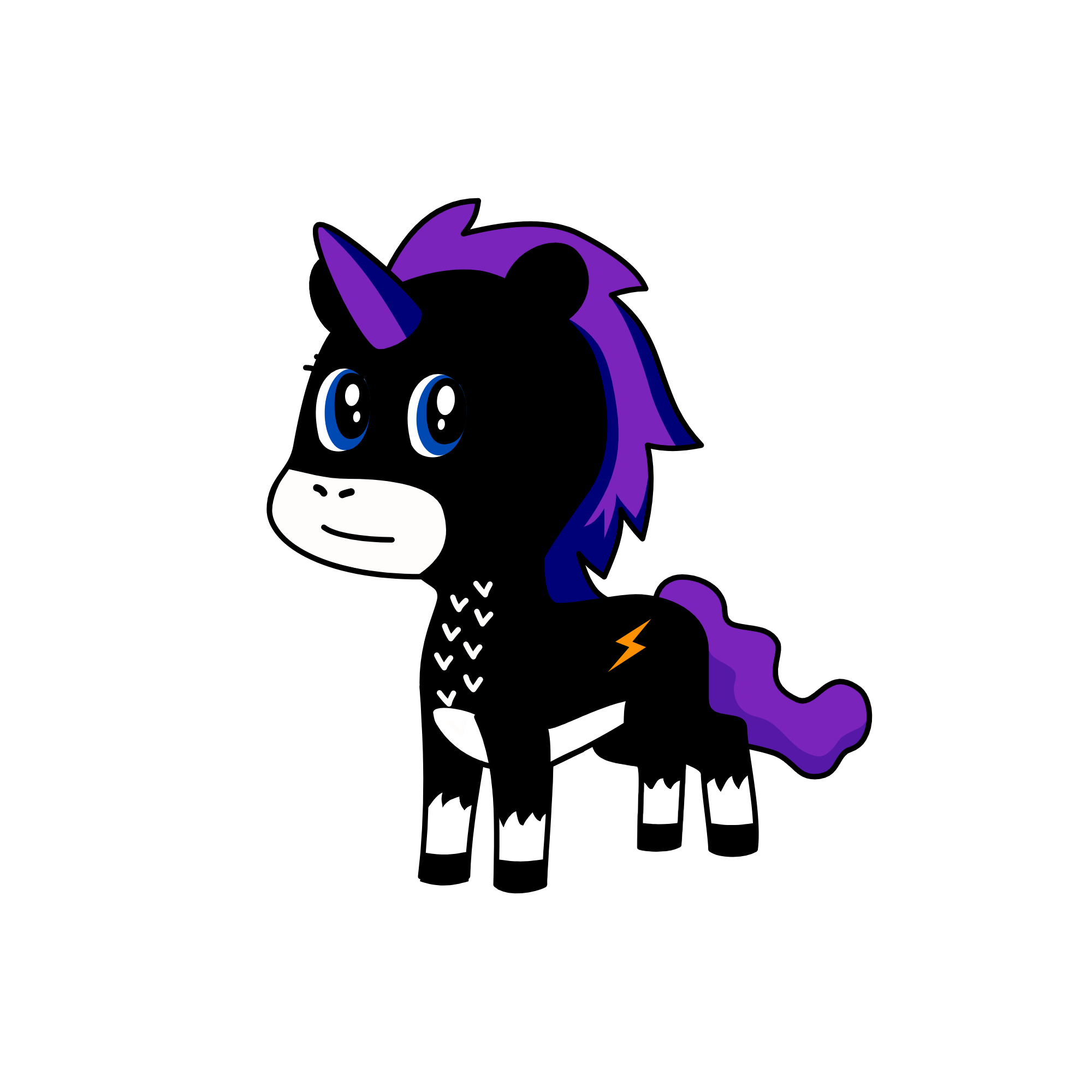 Midnight, the unicorn