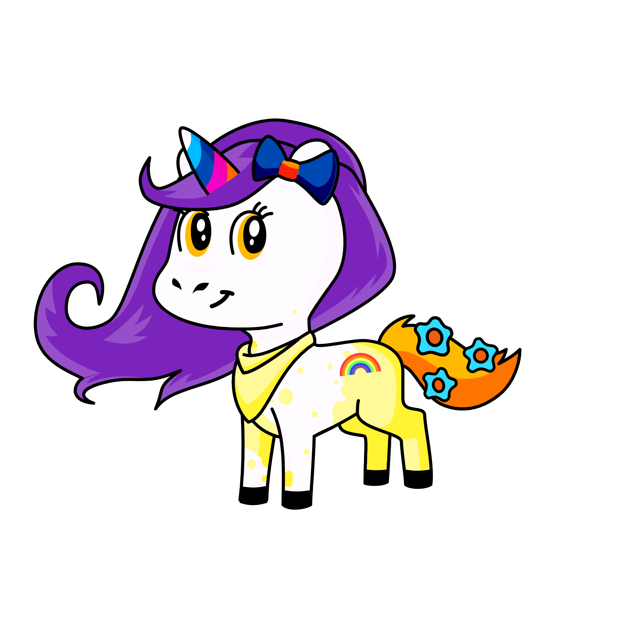Made without looking, the unicorn