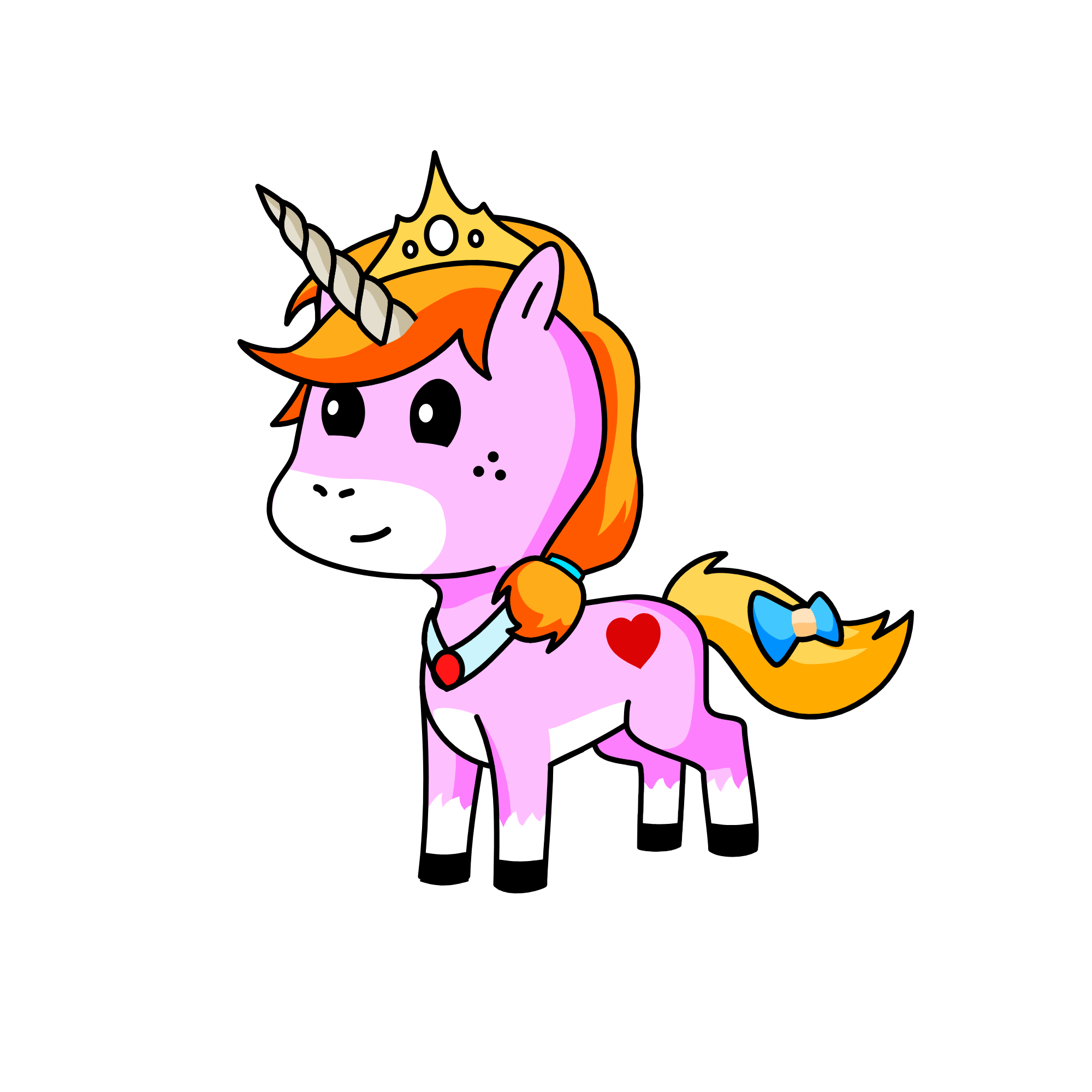 ルナ, the unicorn