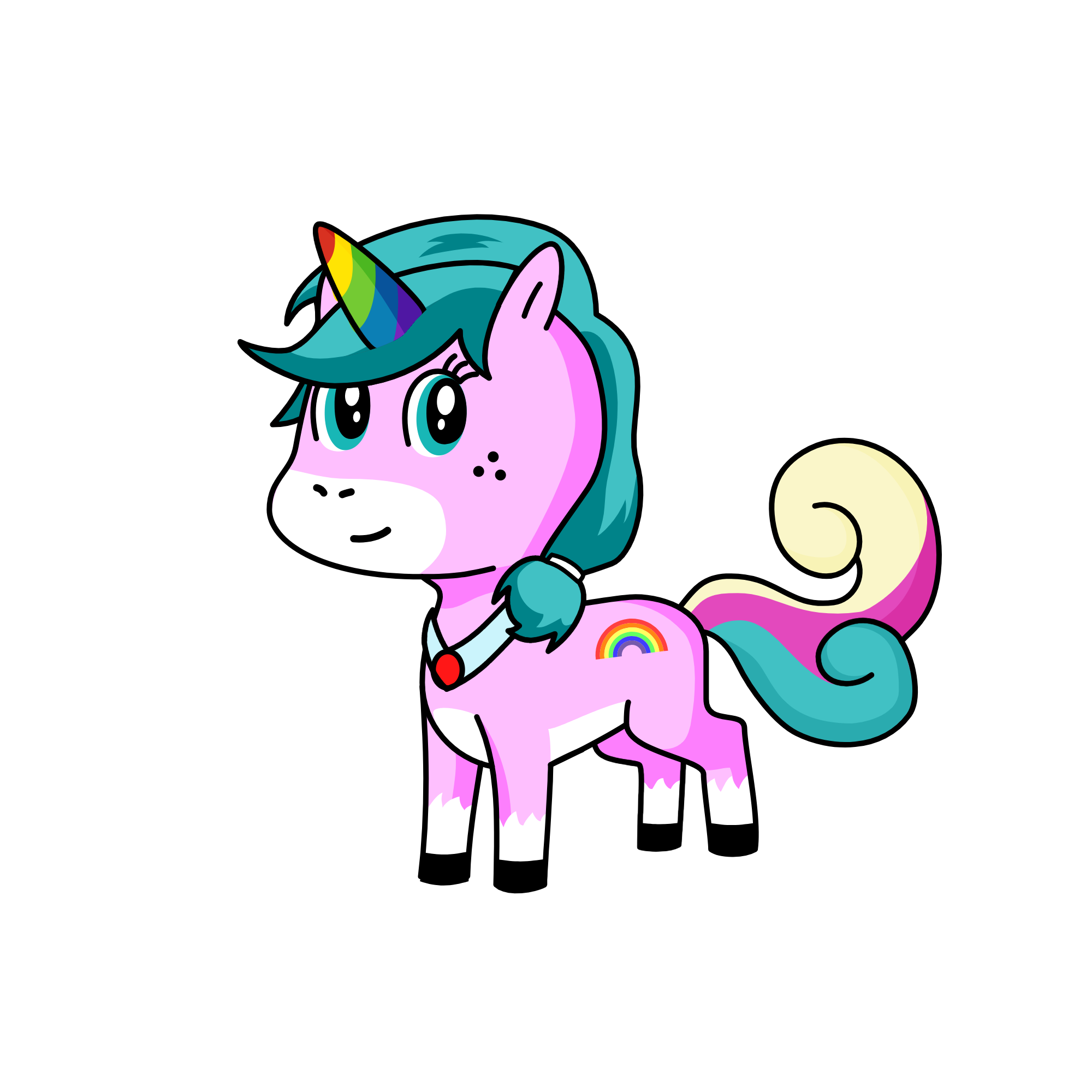 rainbow shine, the unicorn