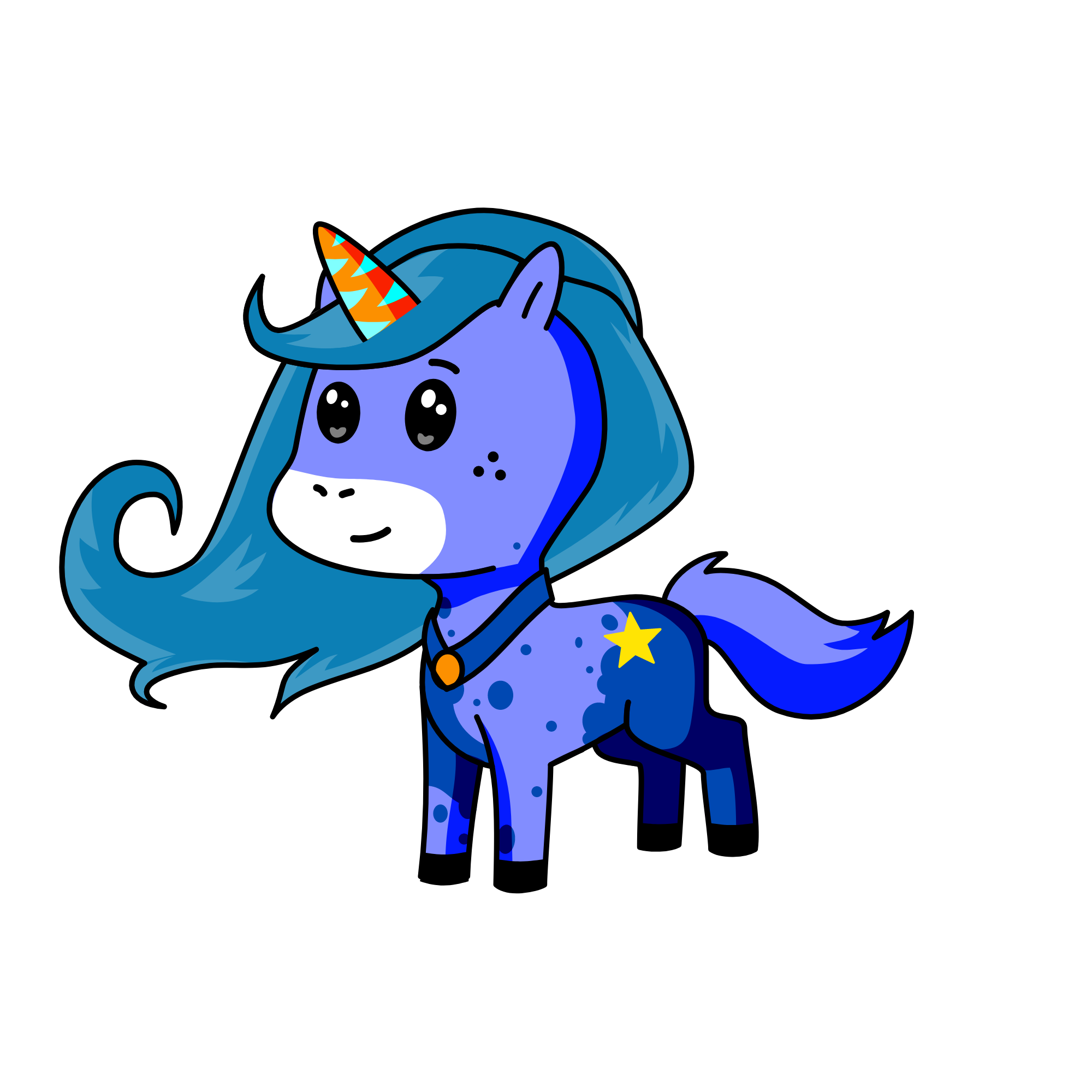 blueberry, the unicorn