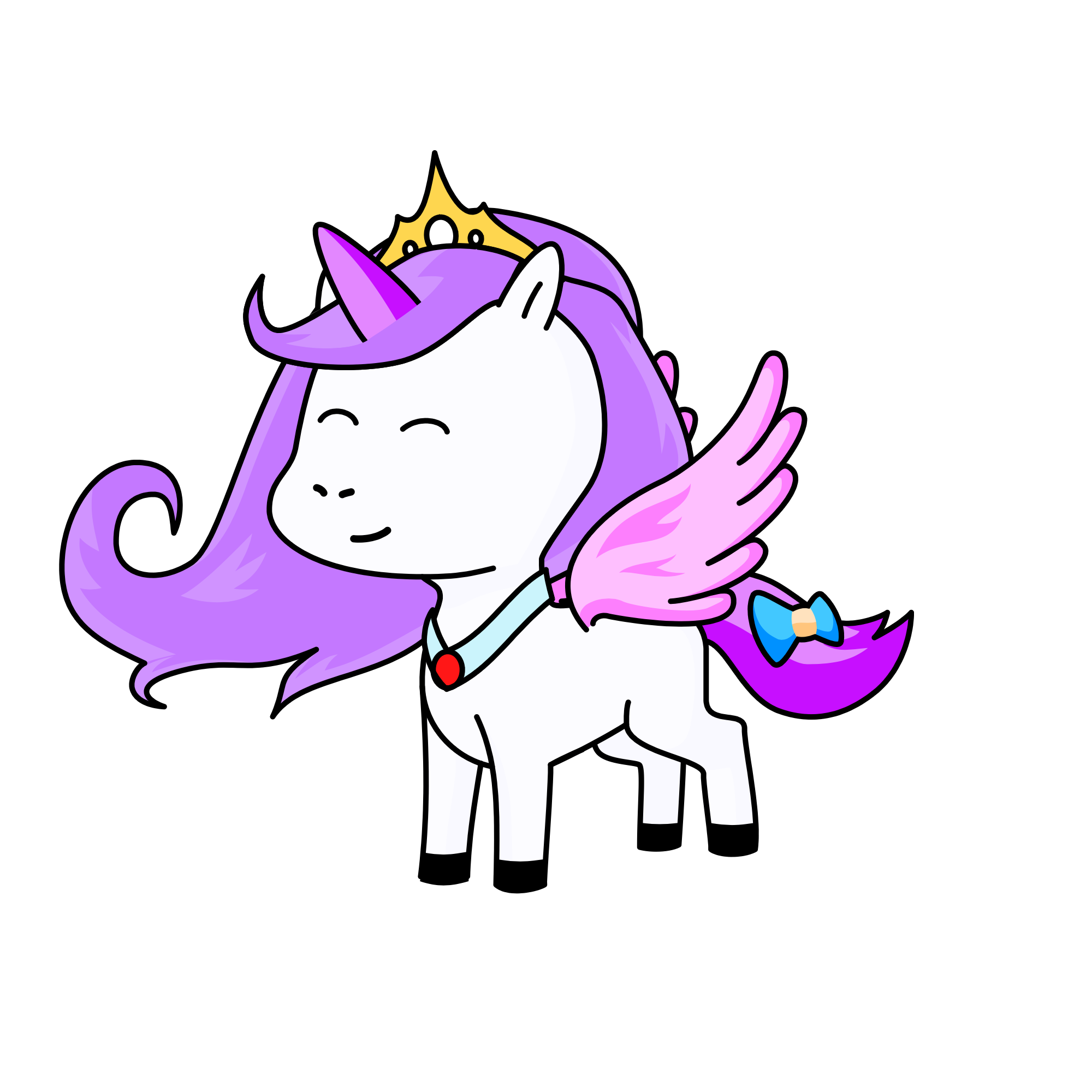 Cloudy, the unicorn