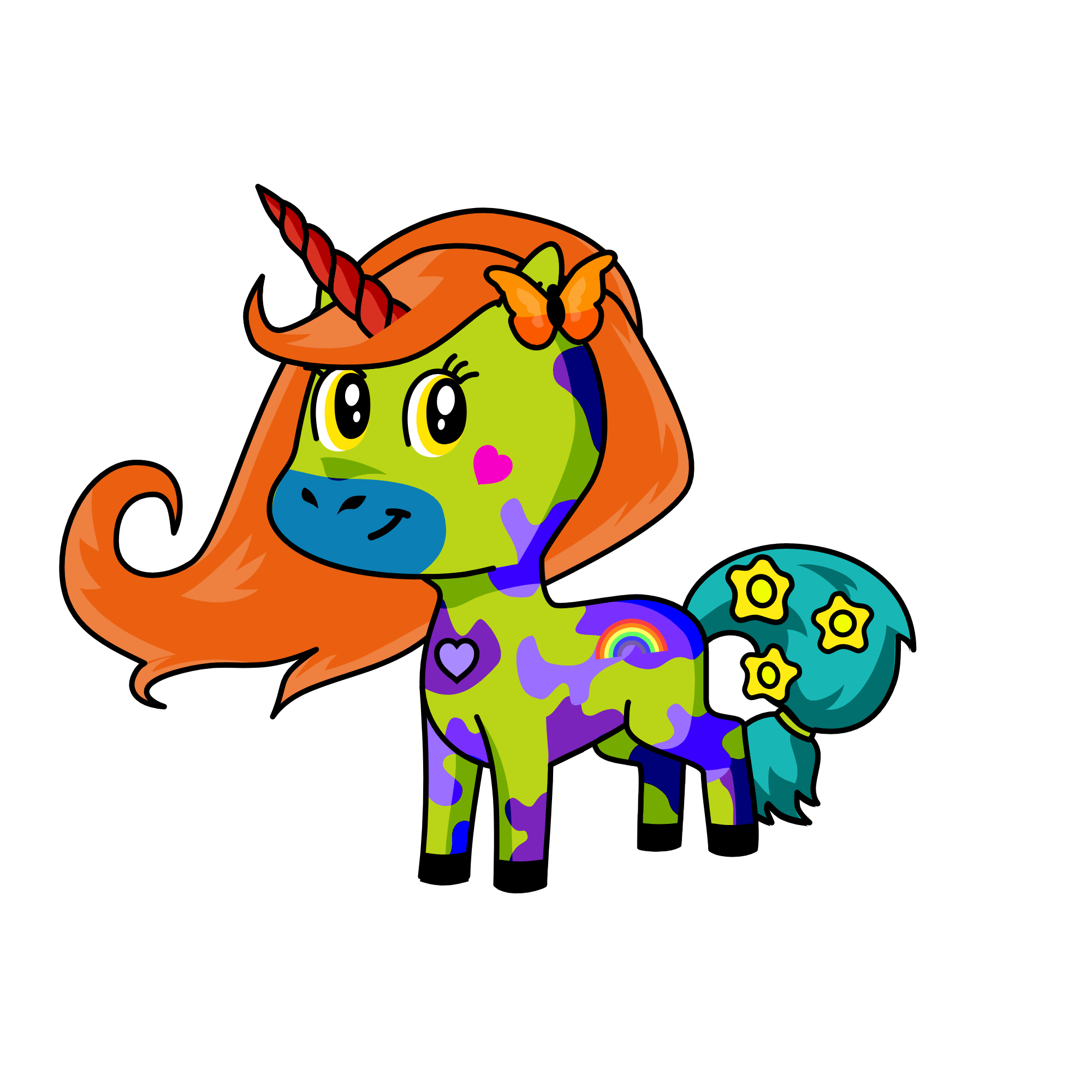 RAINBOW, the unicorn