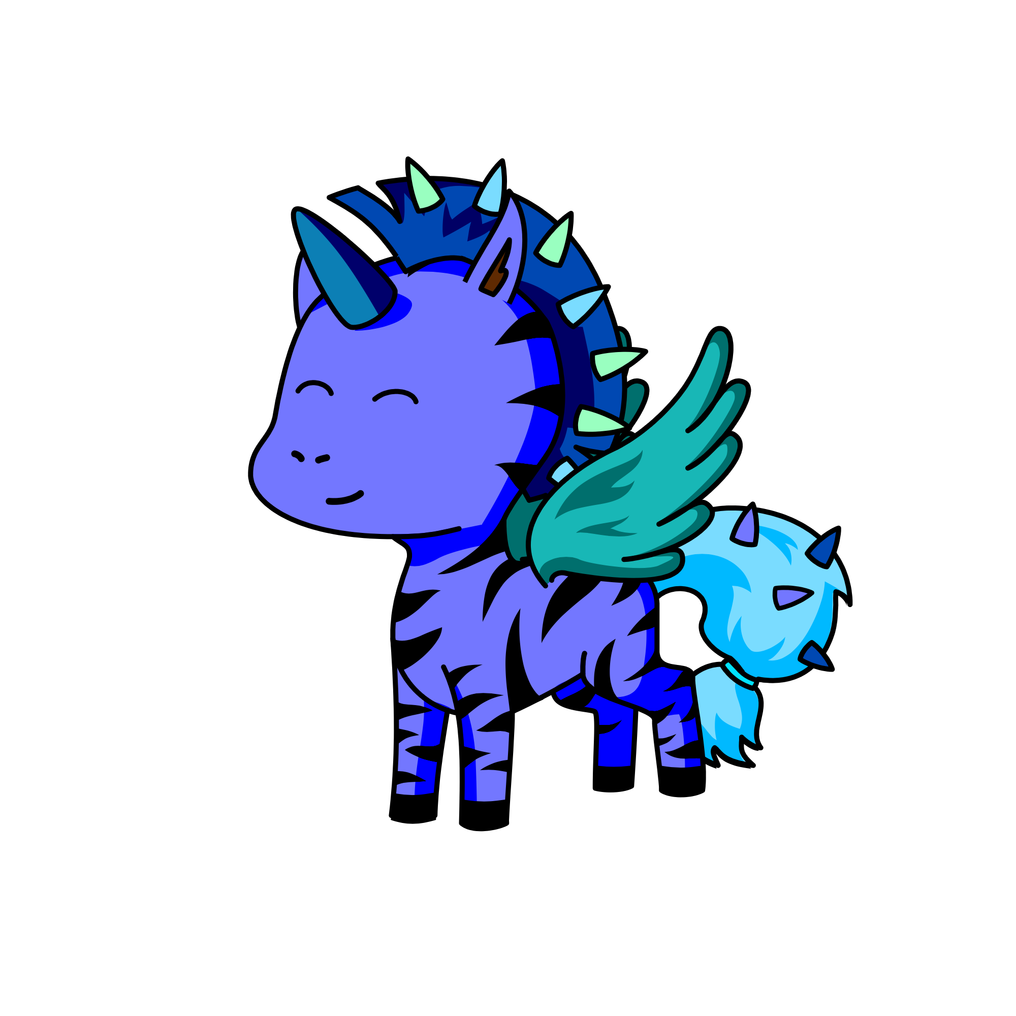 Dark shadow, the unicorn