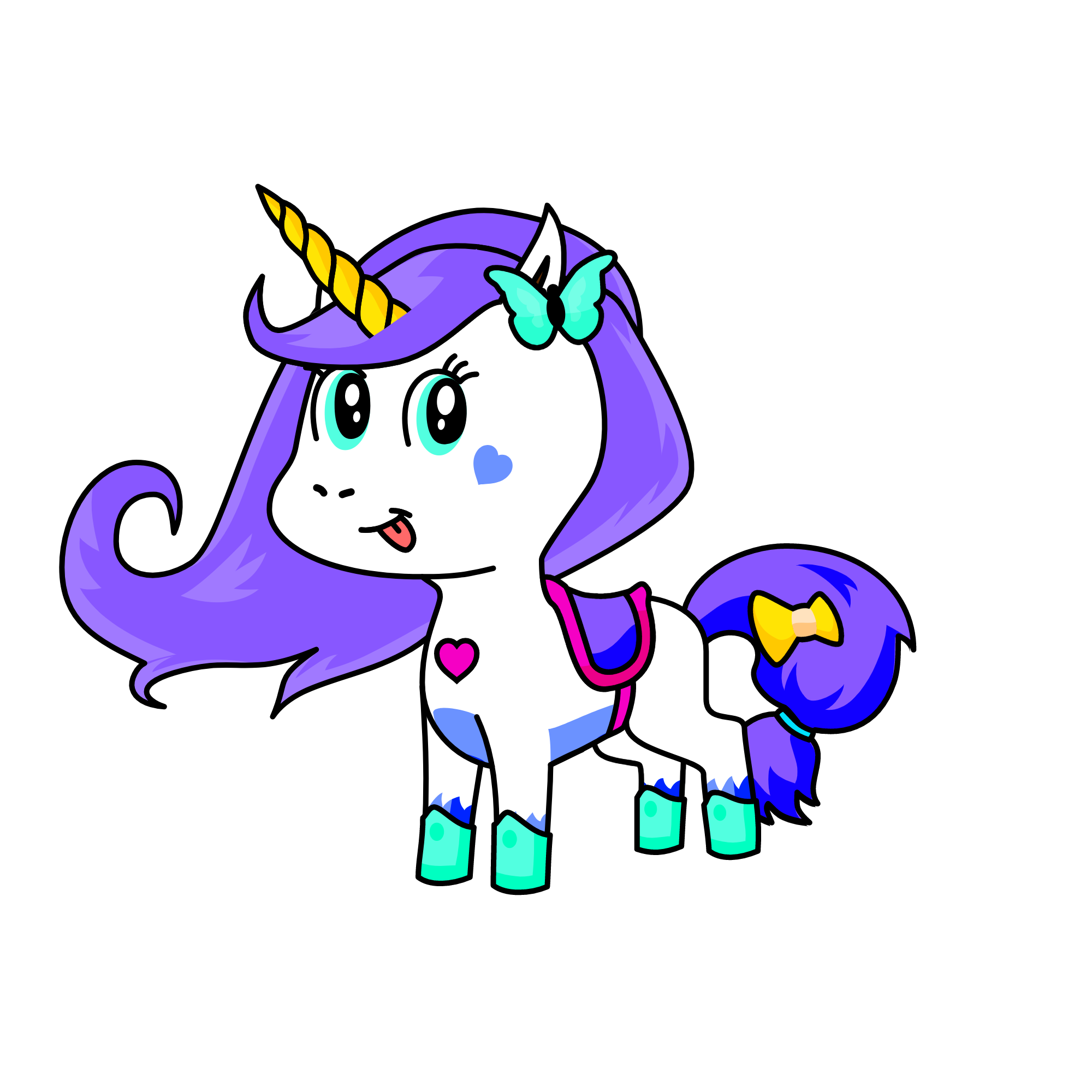 Fluffy, the unicorn