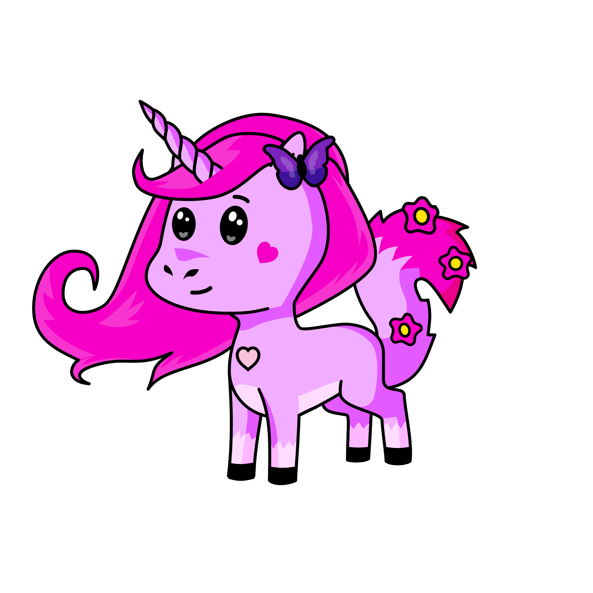 Fuffer tail, the unicorn