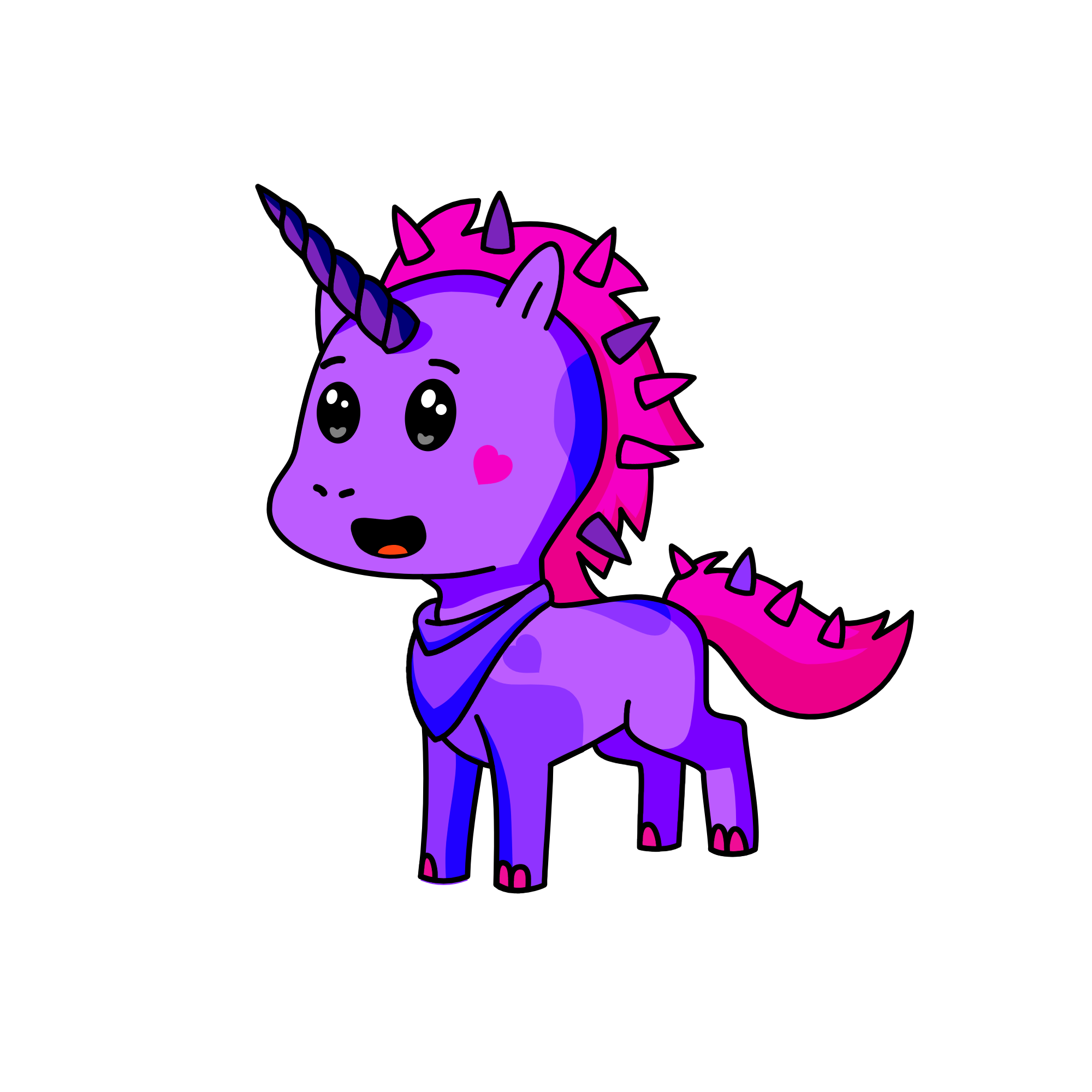 Spiky, the unicorn