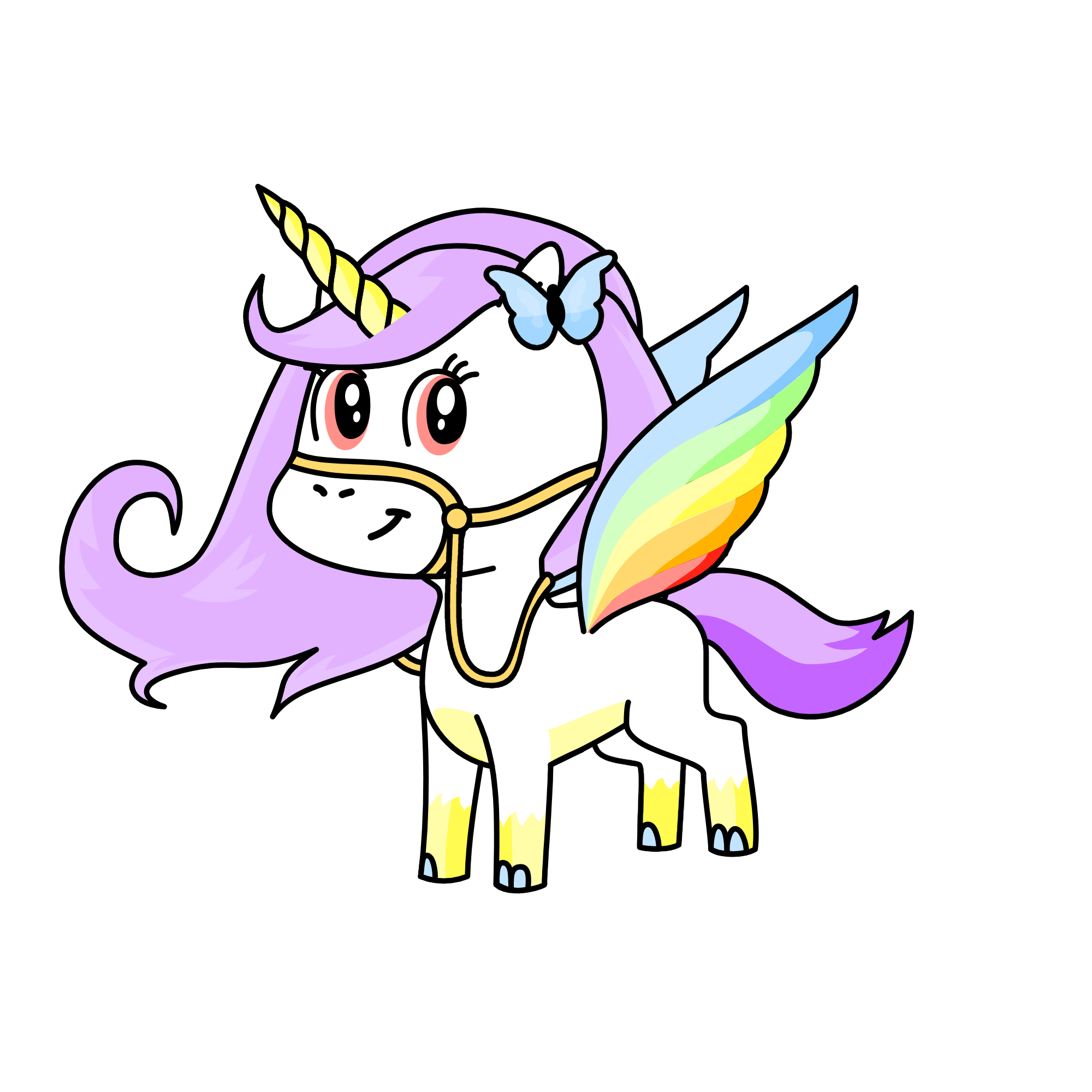 Pastel uni, the unicorn