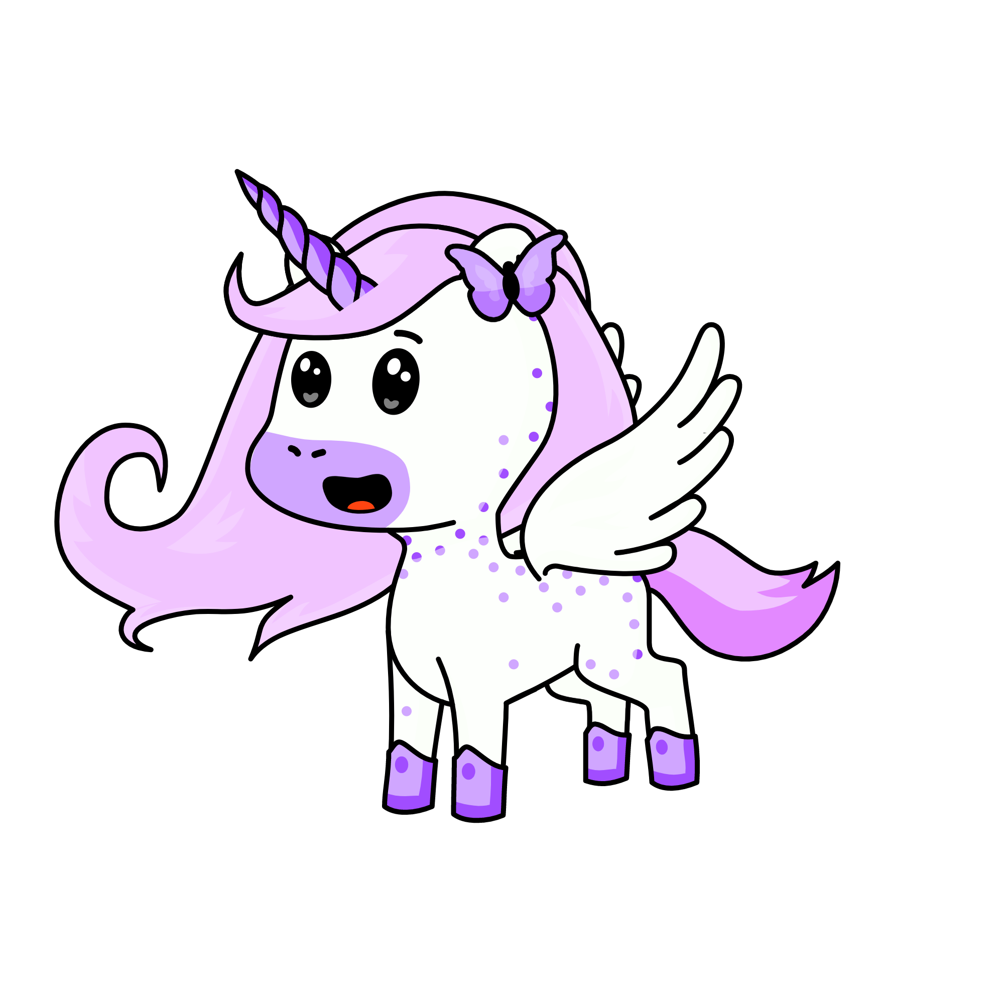 Pinky, the unicorn