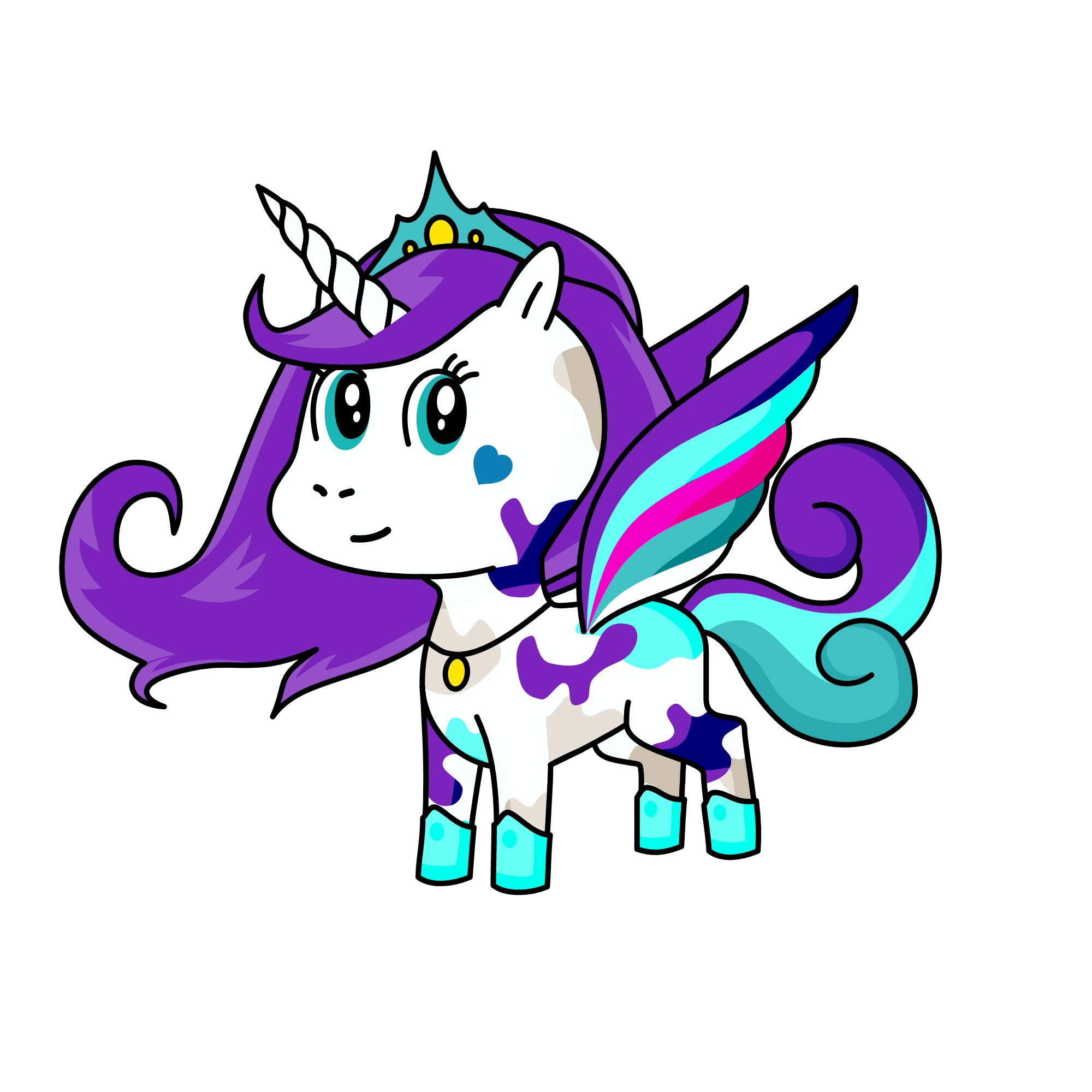 Little Cloudy, the unicorn