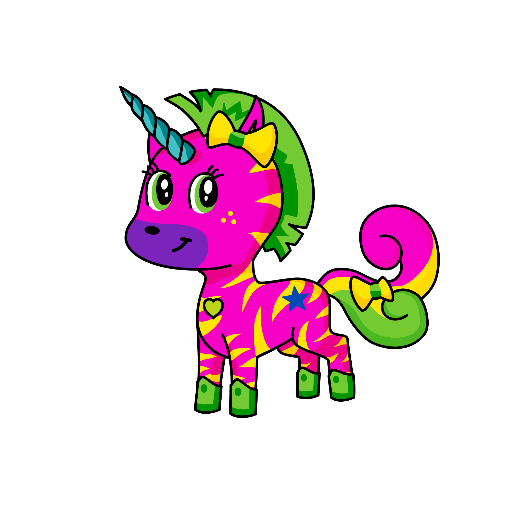 Dazzle, the unicorn