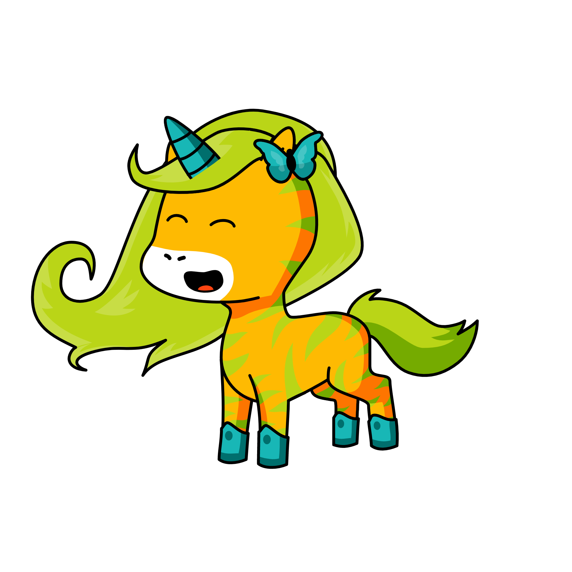 sparkly, the unicorn