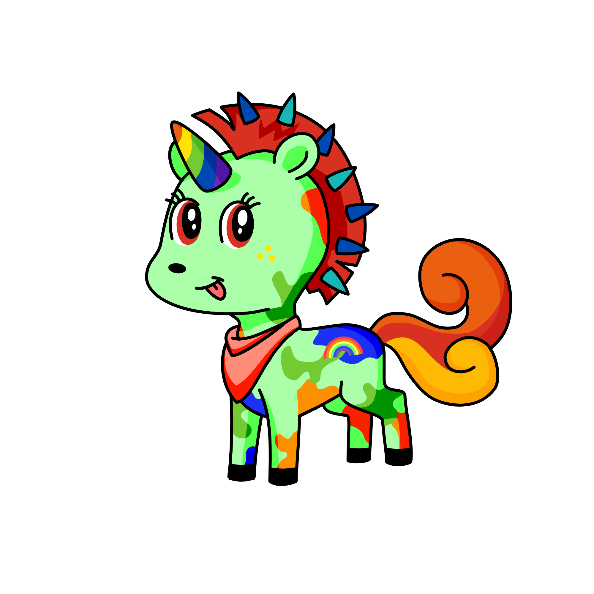 Lesbian Unicorn, the unicorn