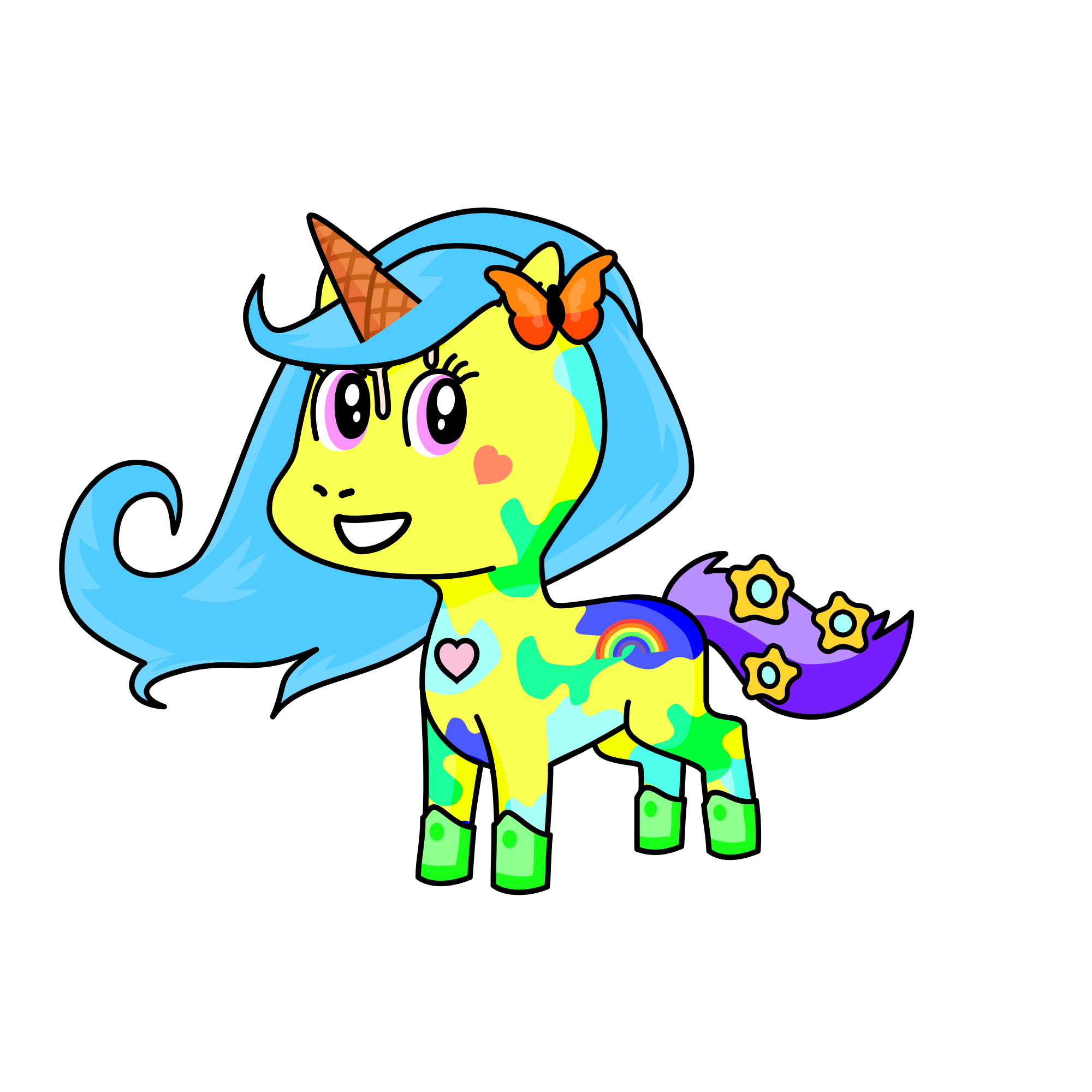 Ice cream, the unicorn