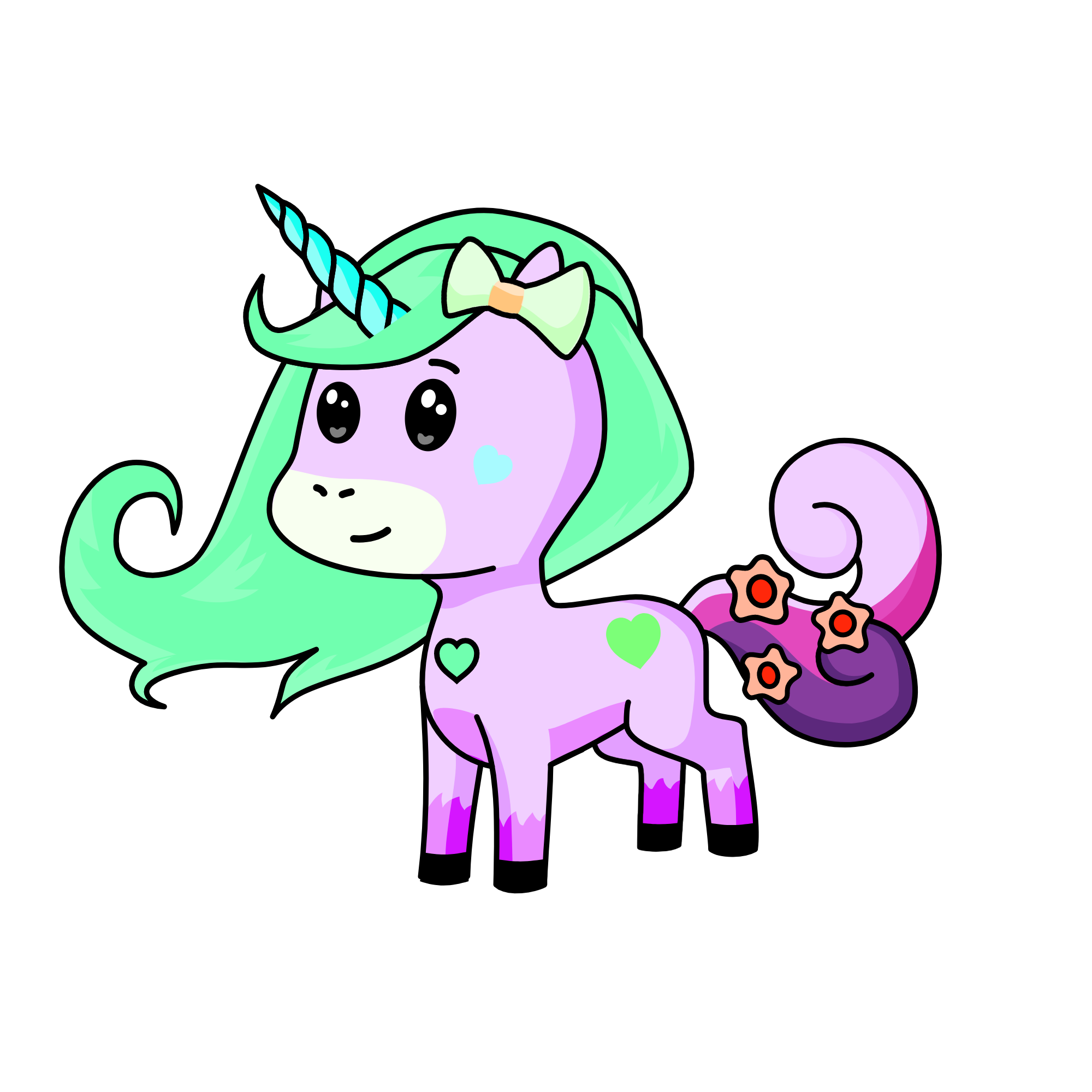 Snow Queen, the unicorn