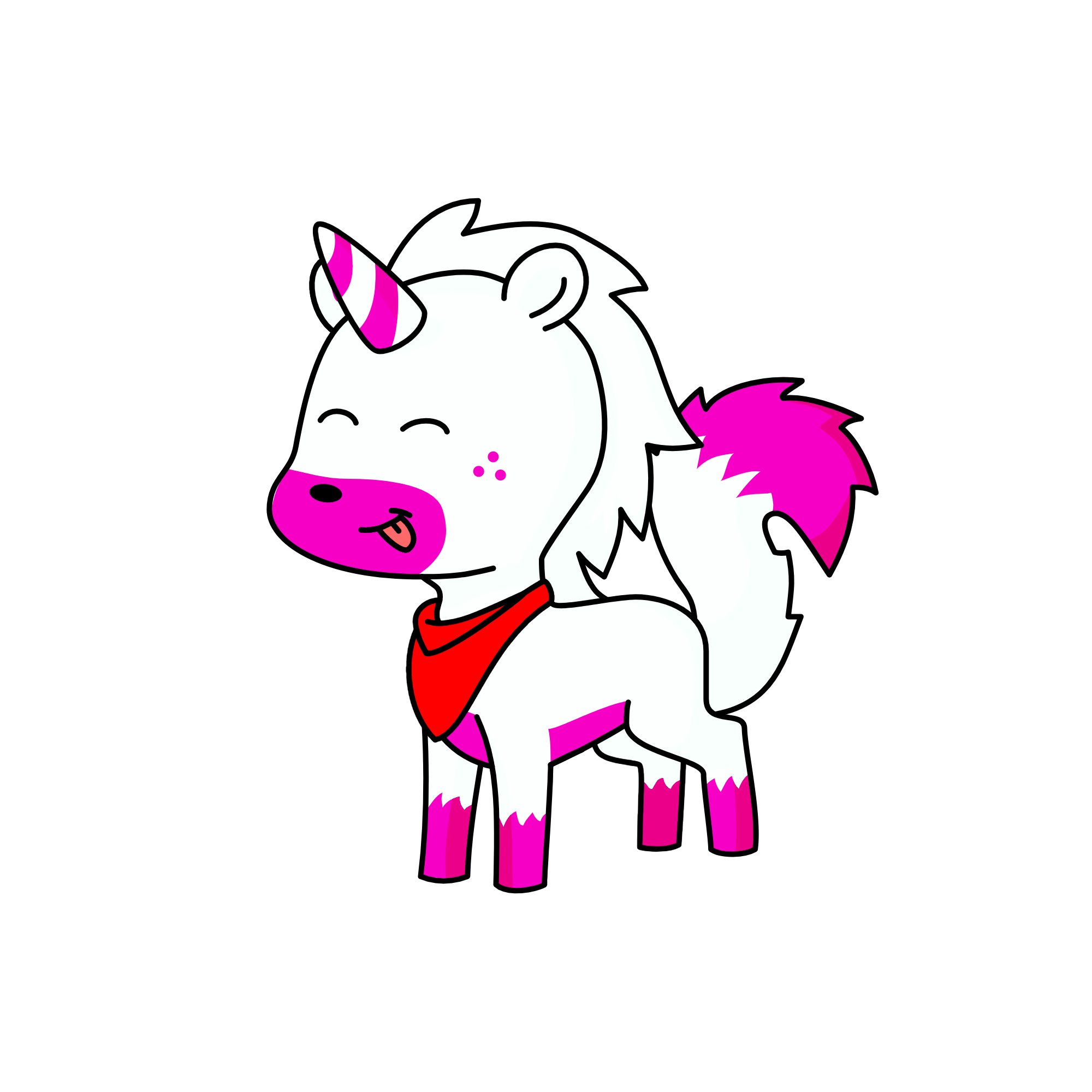 Mangle The Wolf, the unicorn