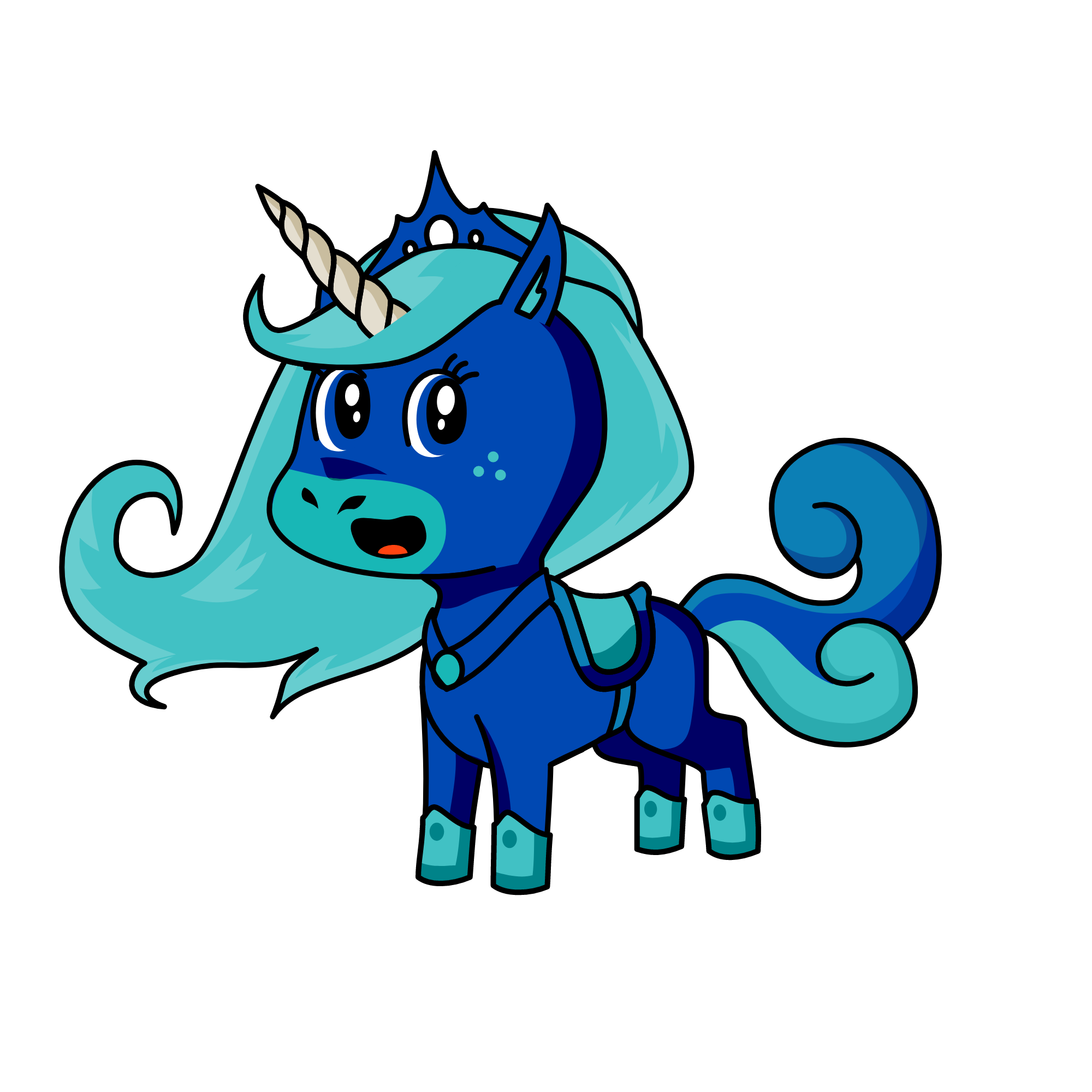 Winter, the unicorn