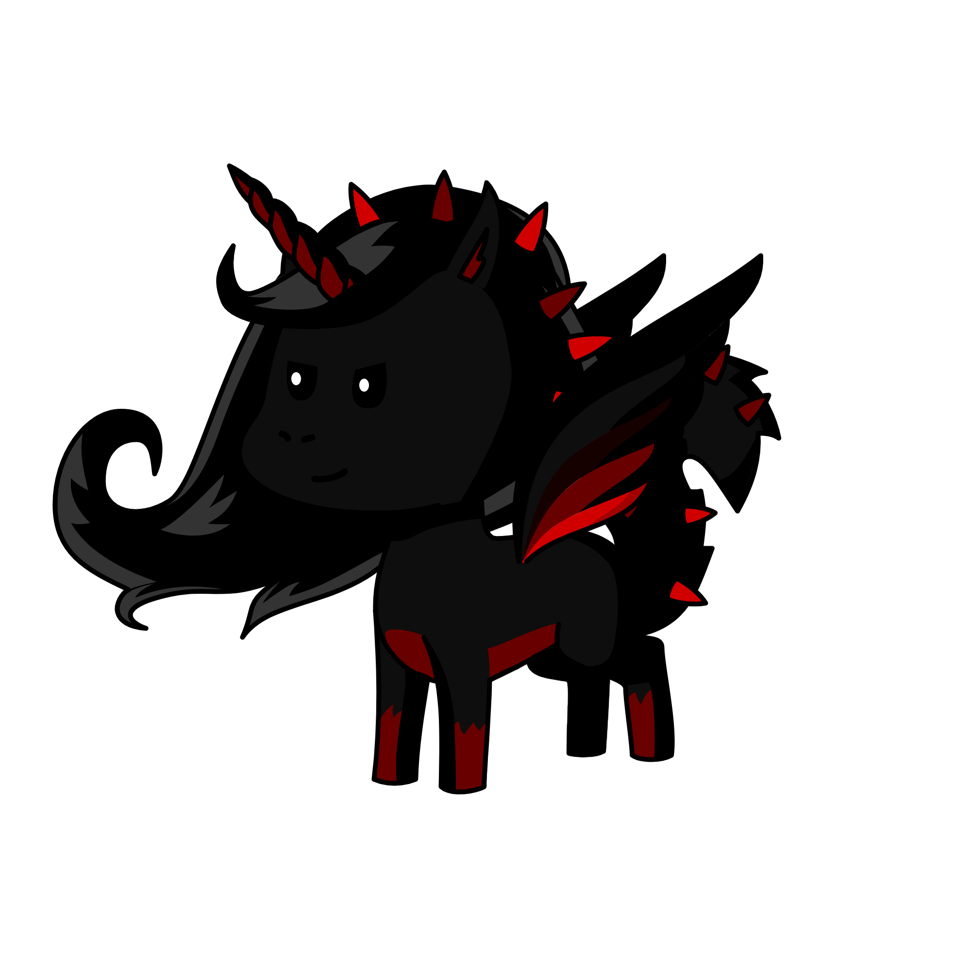 Pure Evil, the unicorn