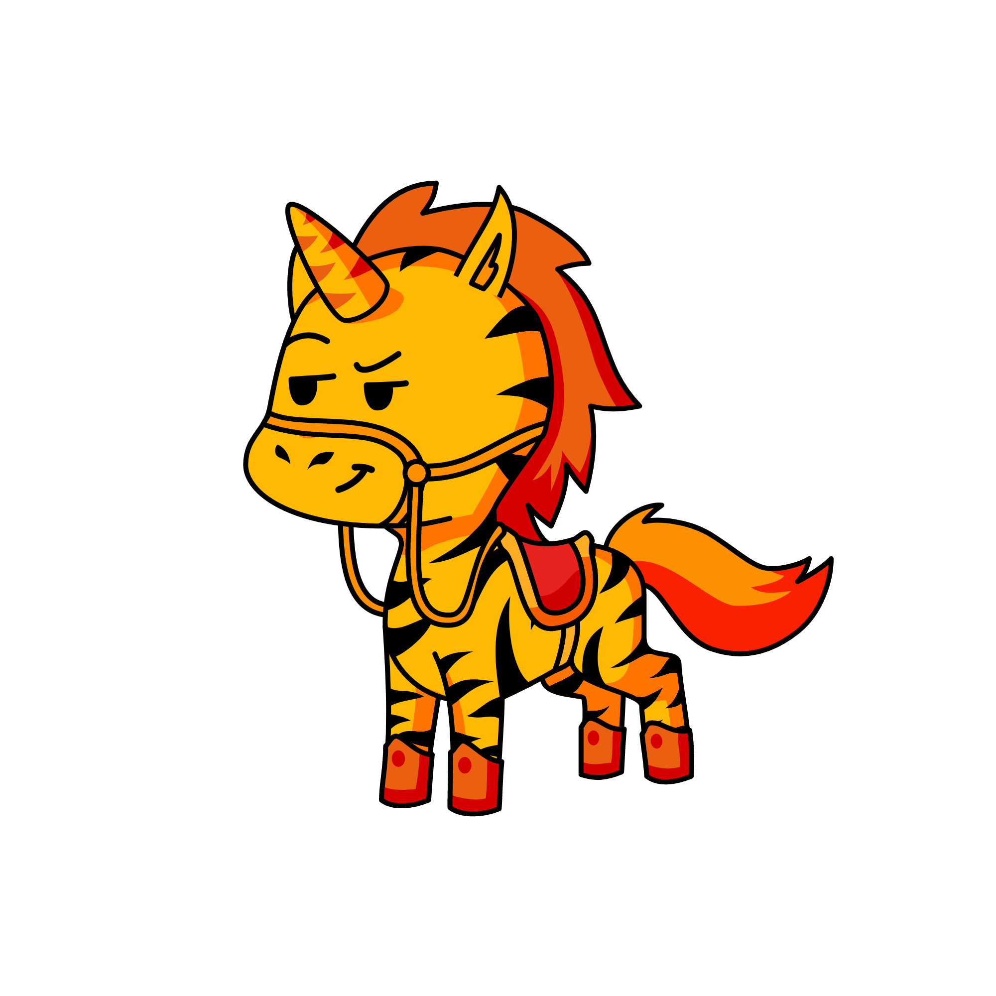 fire unicorn, the unicorn