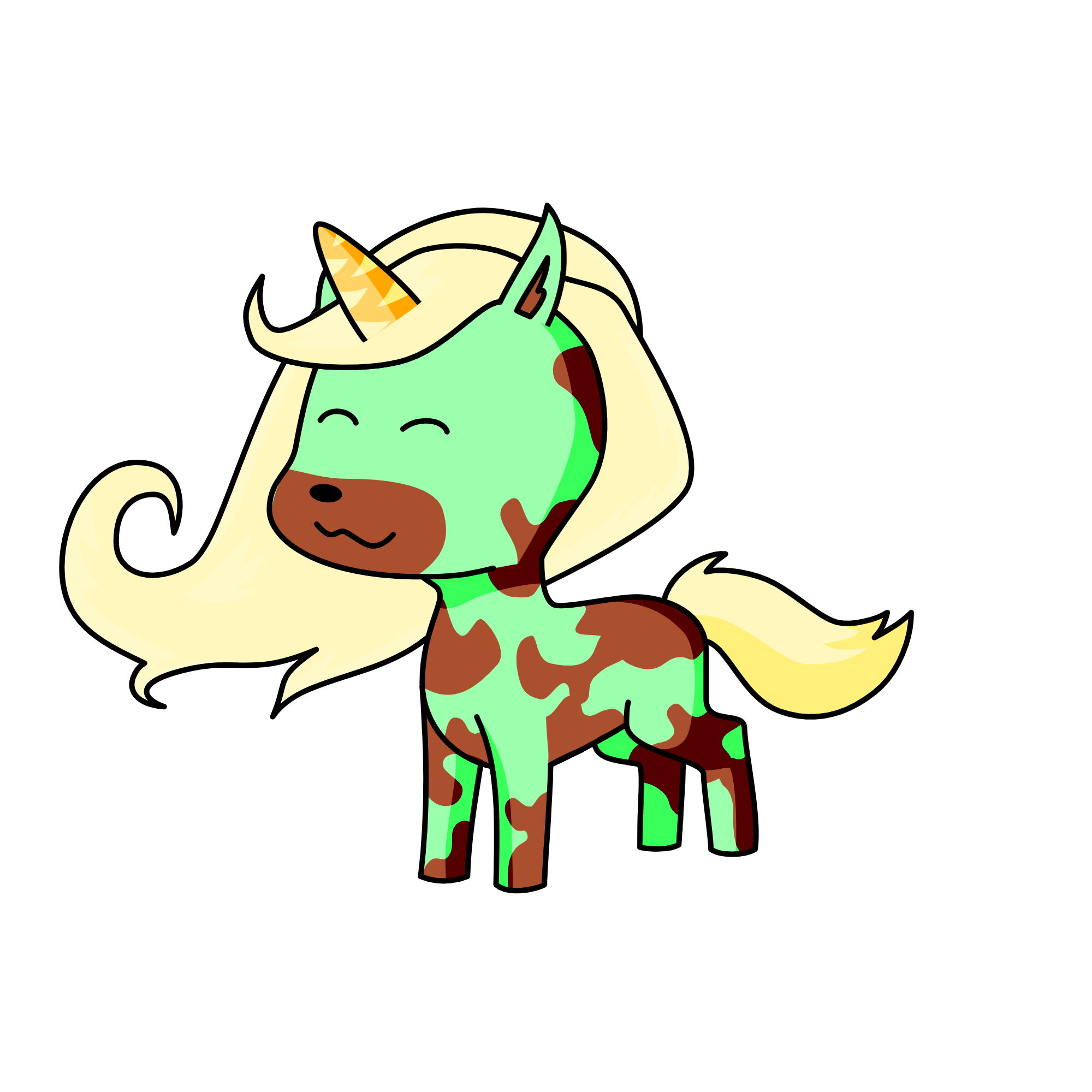 Chocolate mint, the unicorn