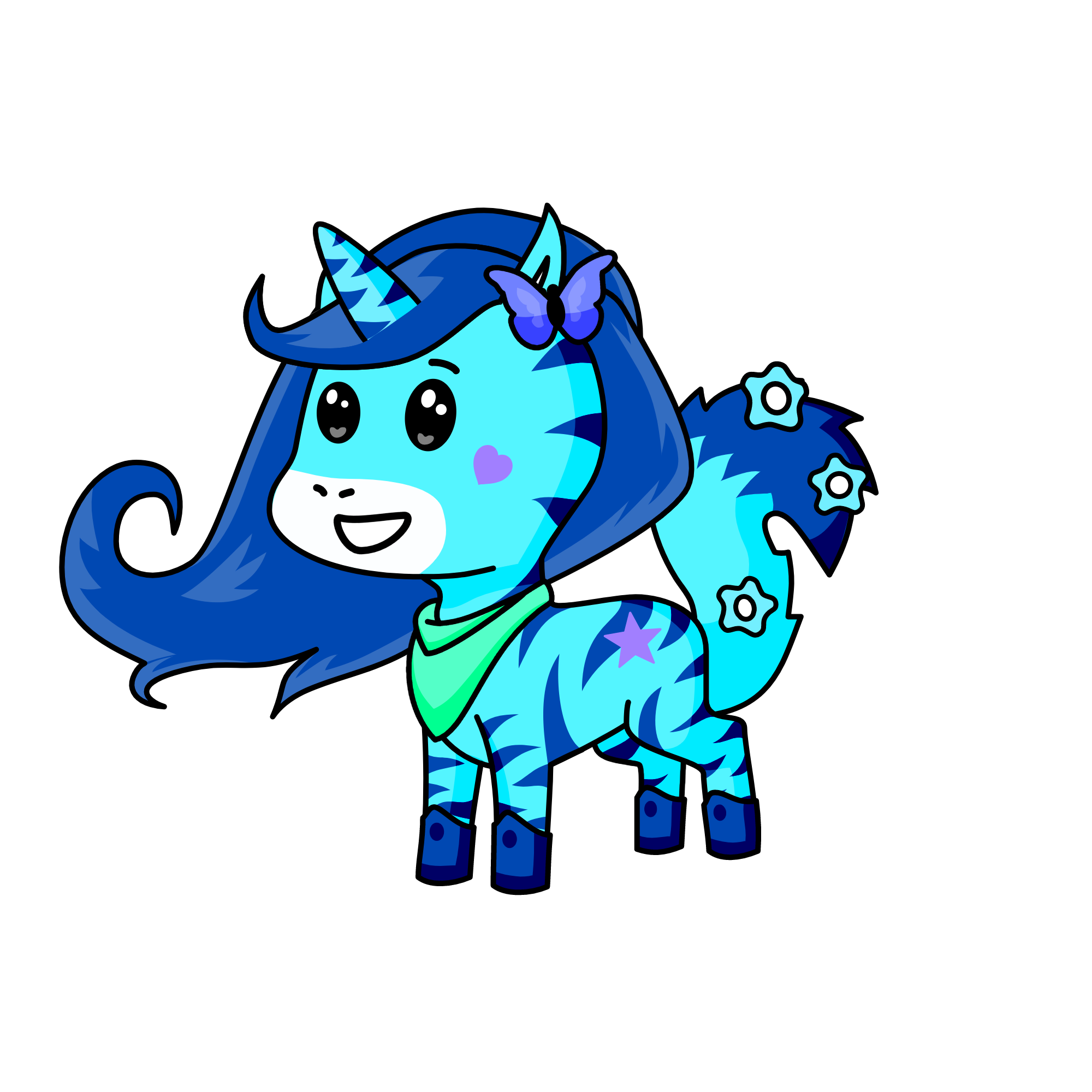 Snow ball, the unicorn