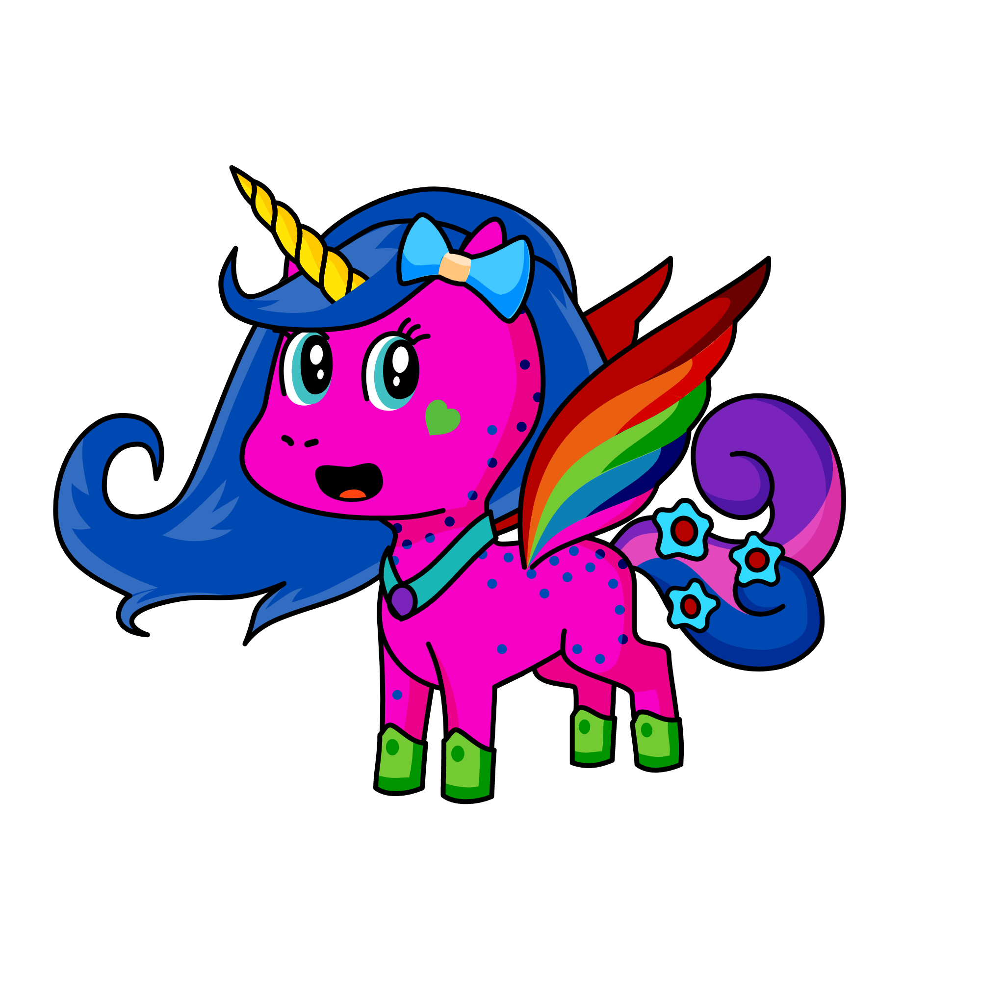 alas en nieve, the unicorn