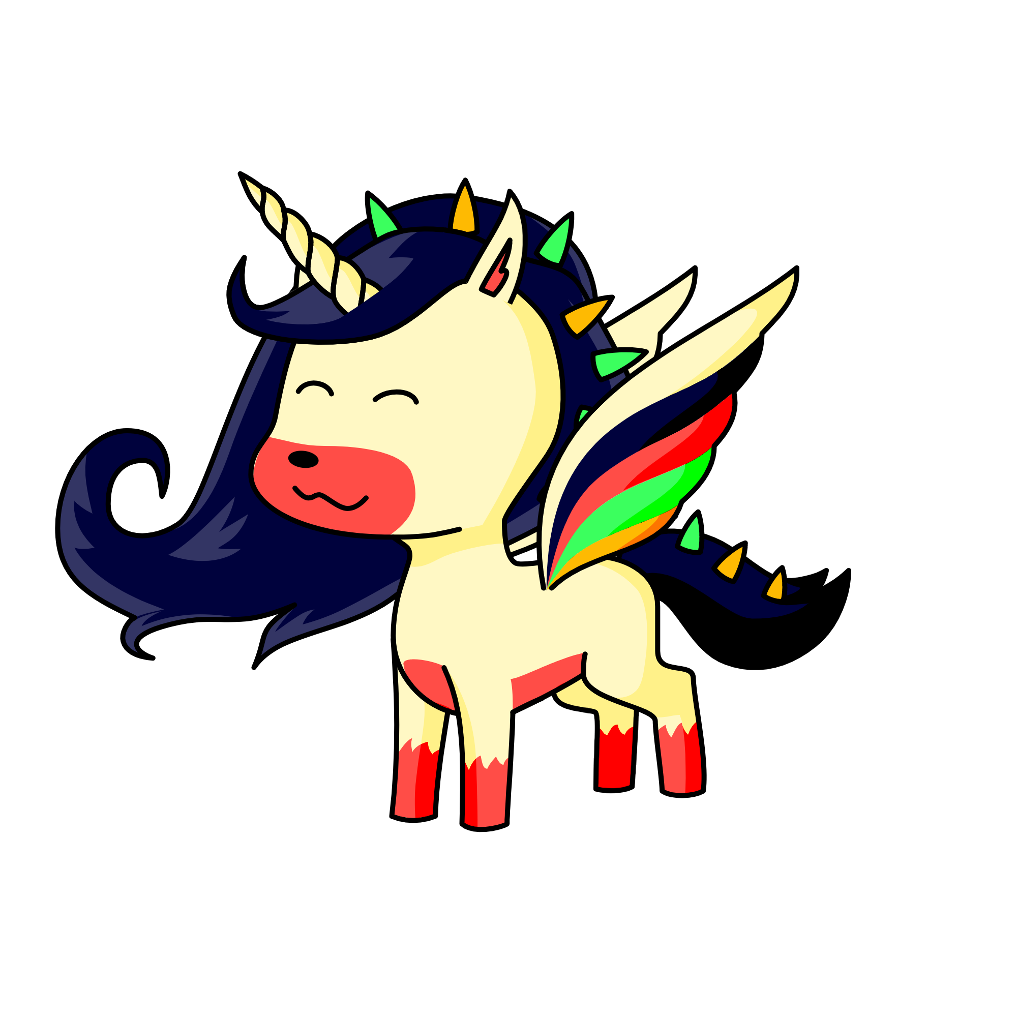 Favorite colors, the unicorn
