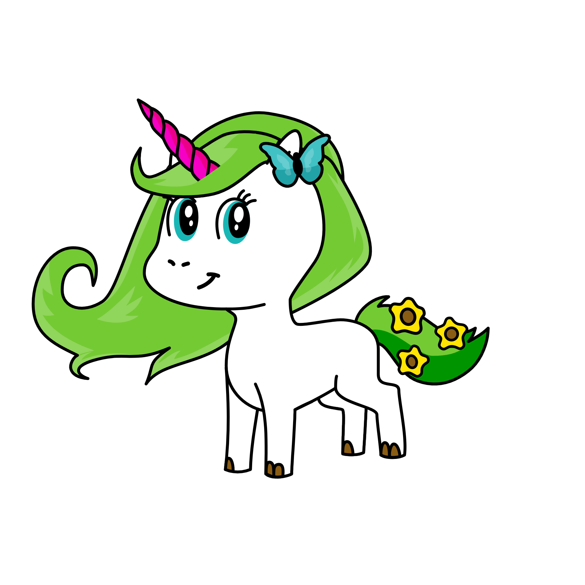 greeny, the unicorn