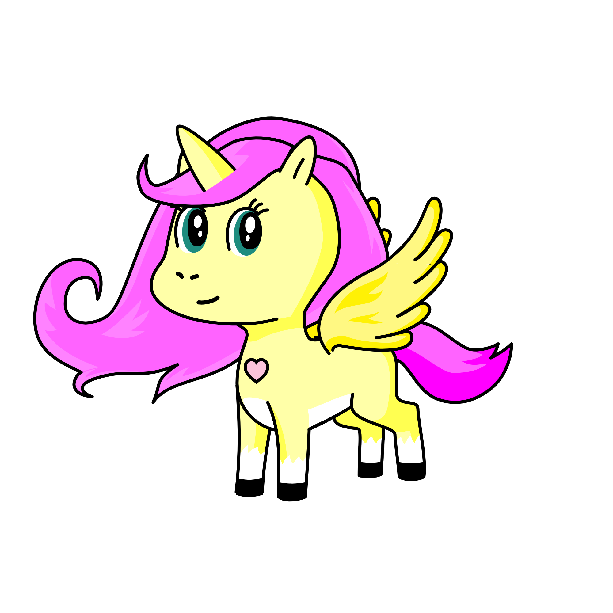 fluttershy, the unicorn
