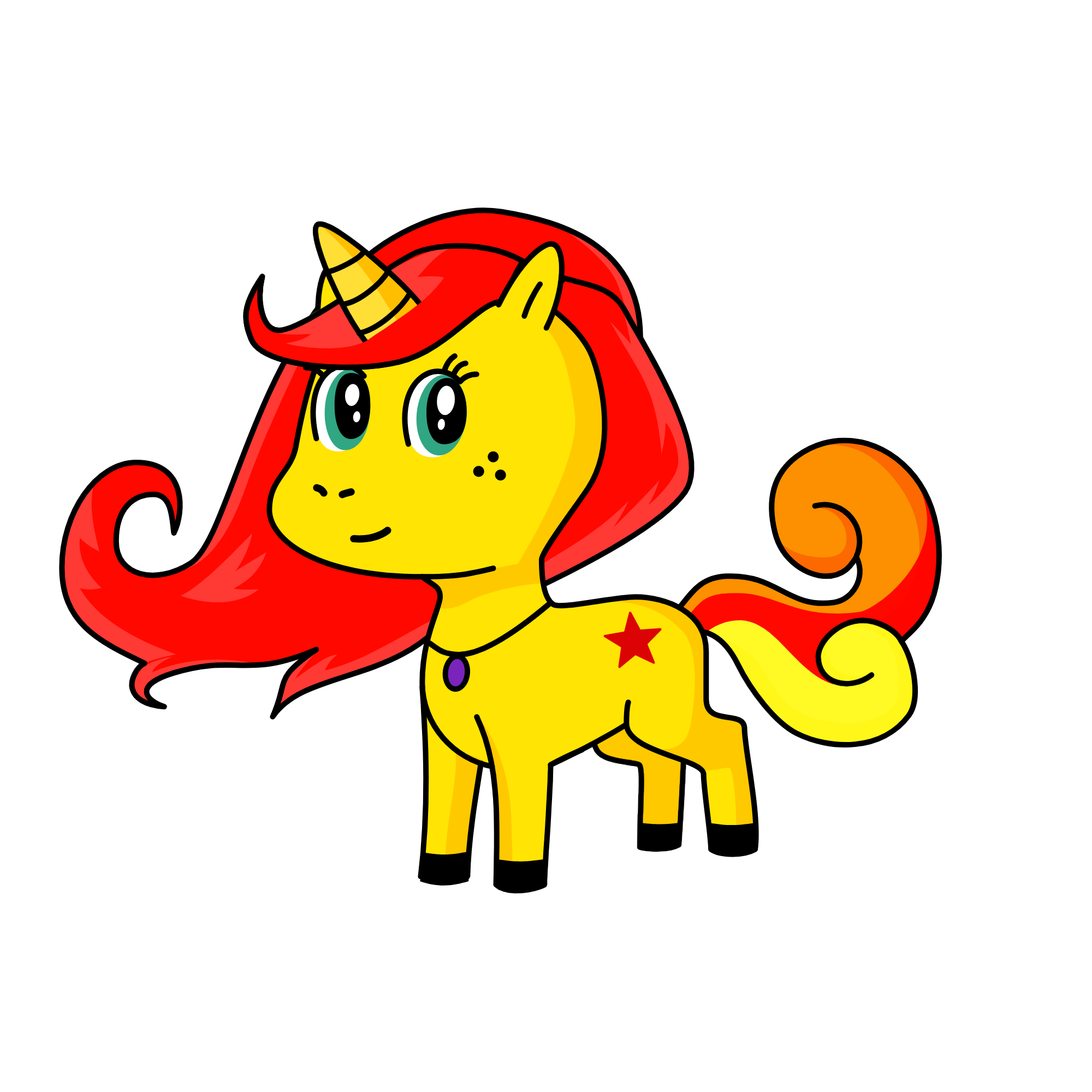 sunset shimer, the unicorn