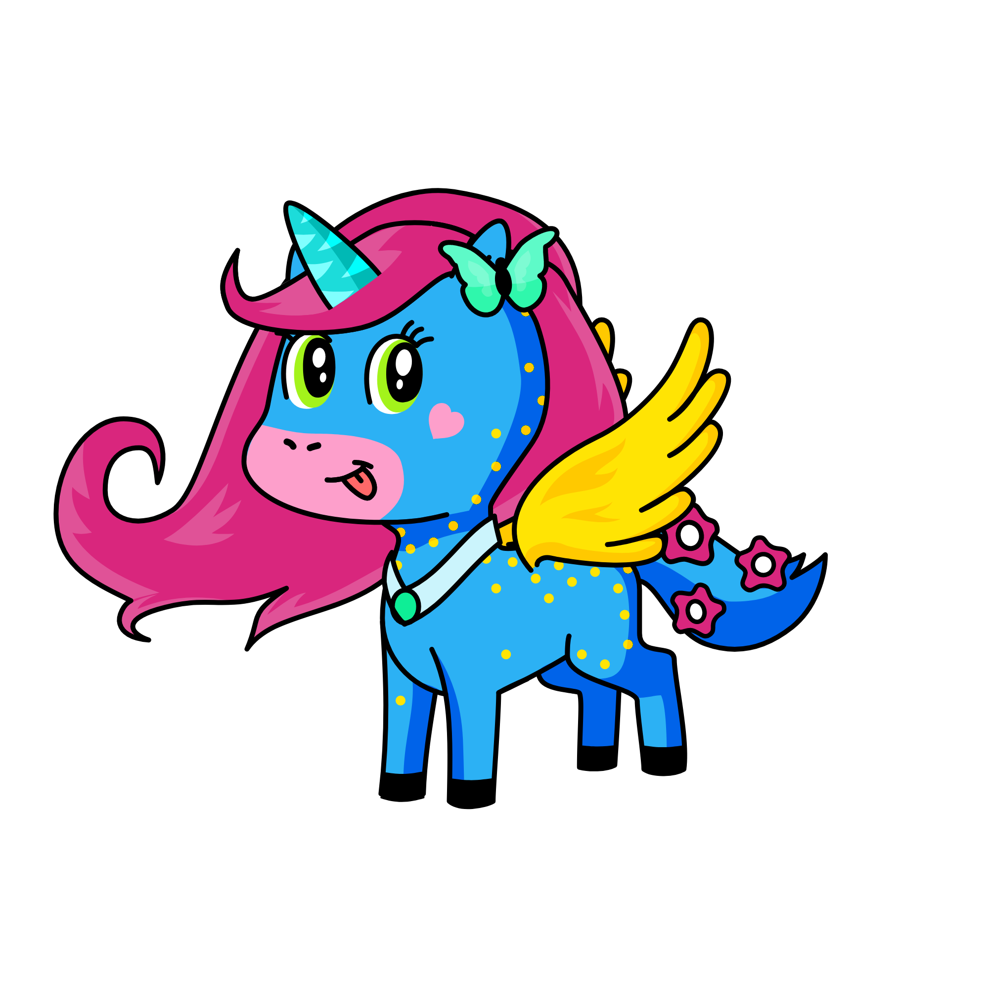 pinki, the unicorn
