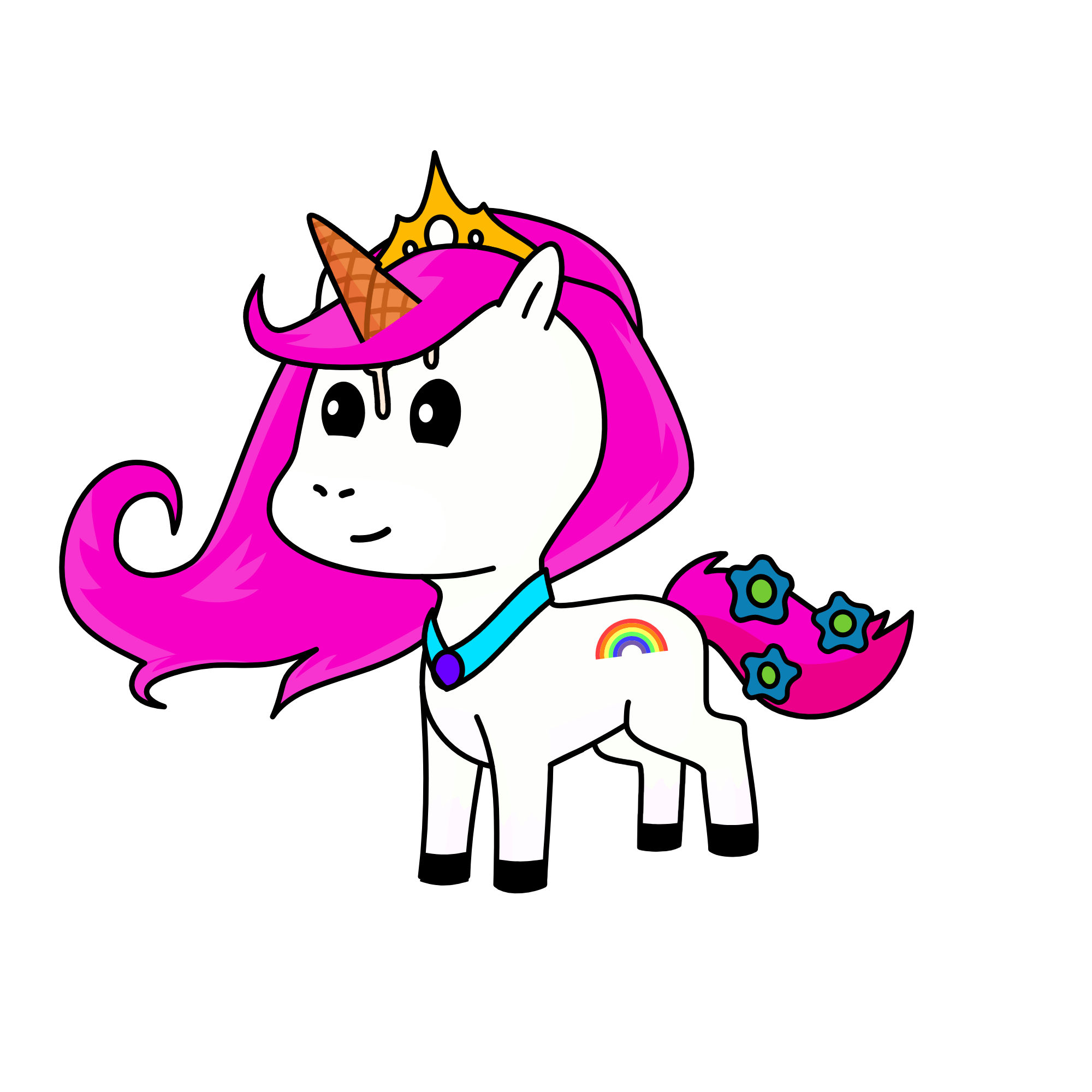 Waffles, the unicorn