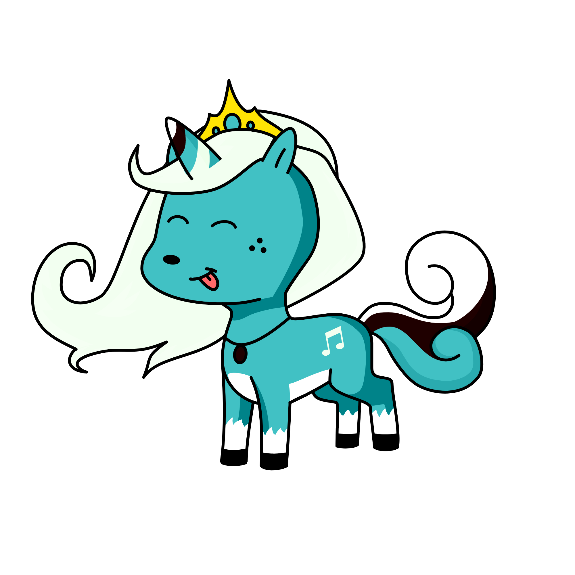 Moonlight, the unicorn