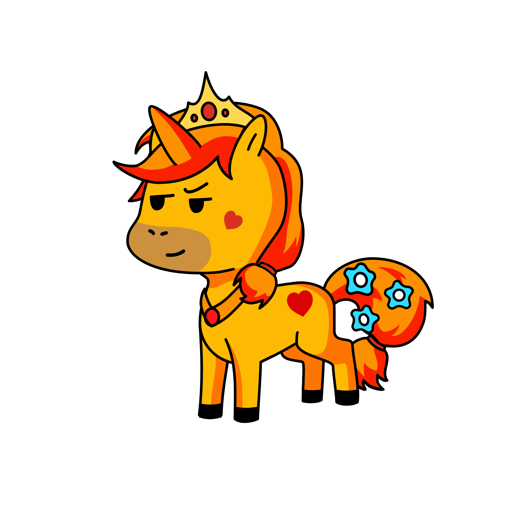 the queen of apples, the unicorn