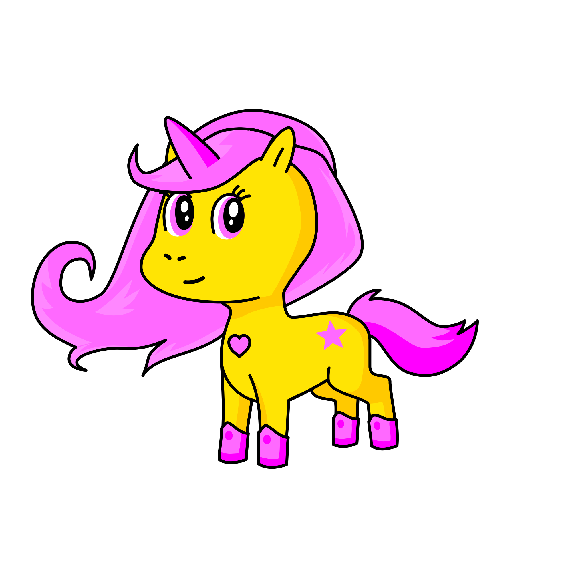 Fofurinha, the unicorn
