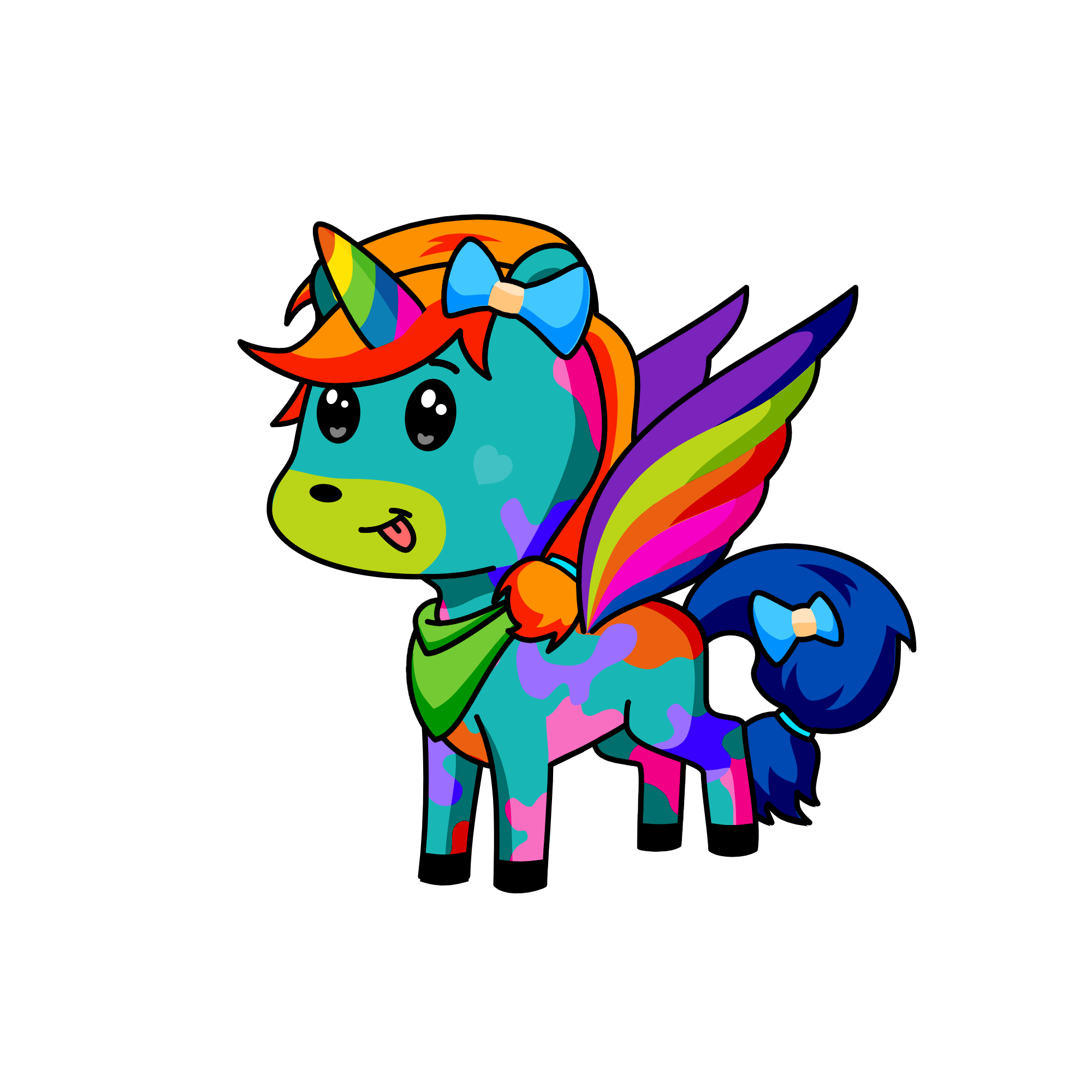 arcoíris nocturno, the unicorn
