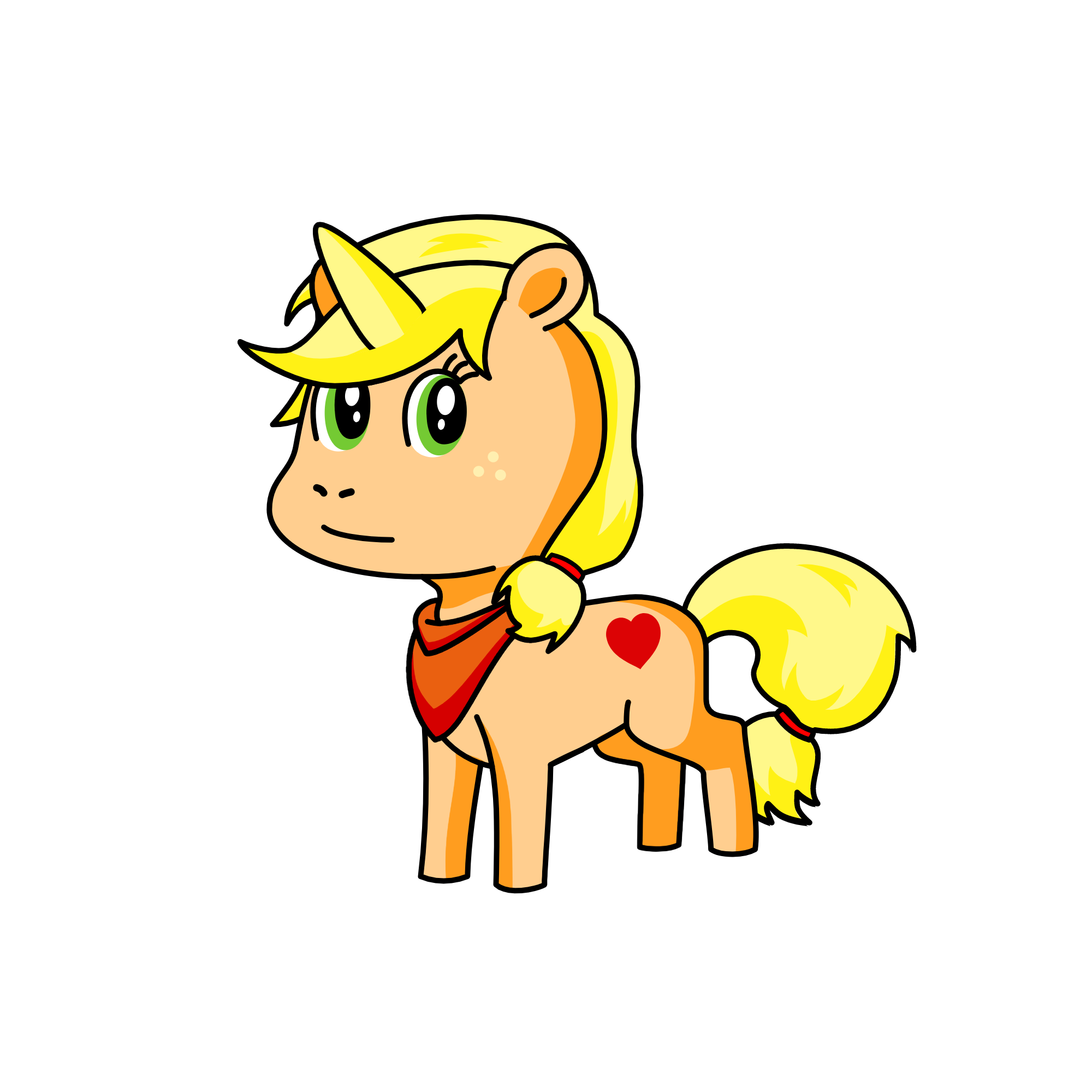Apple Jackie, the unicorn
