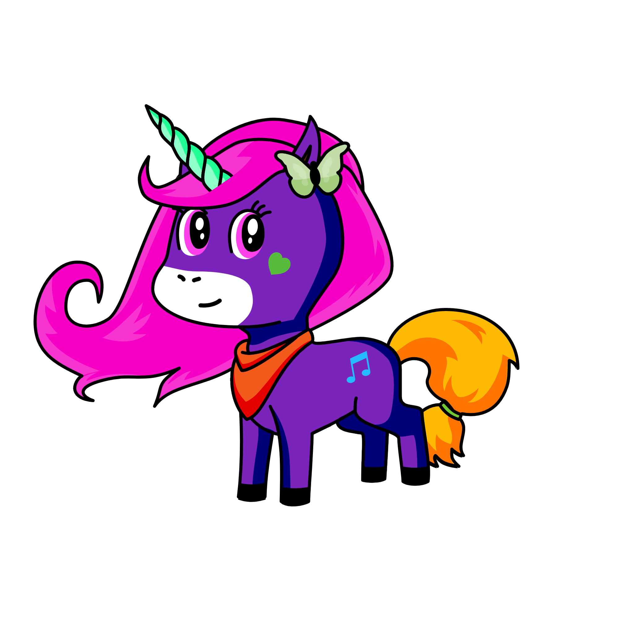 shinny, the unicorn