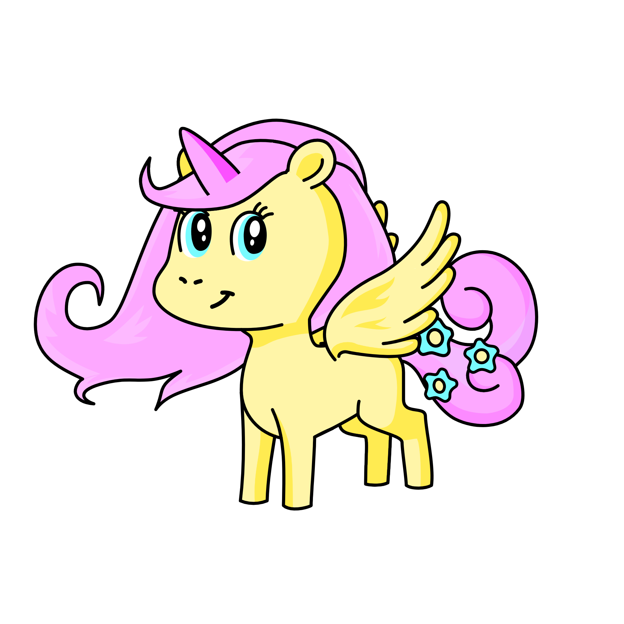 Fluttershoo, the unicorn
