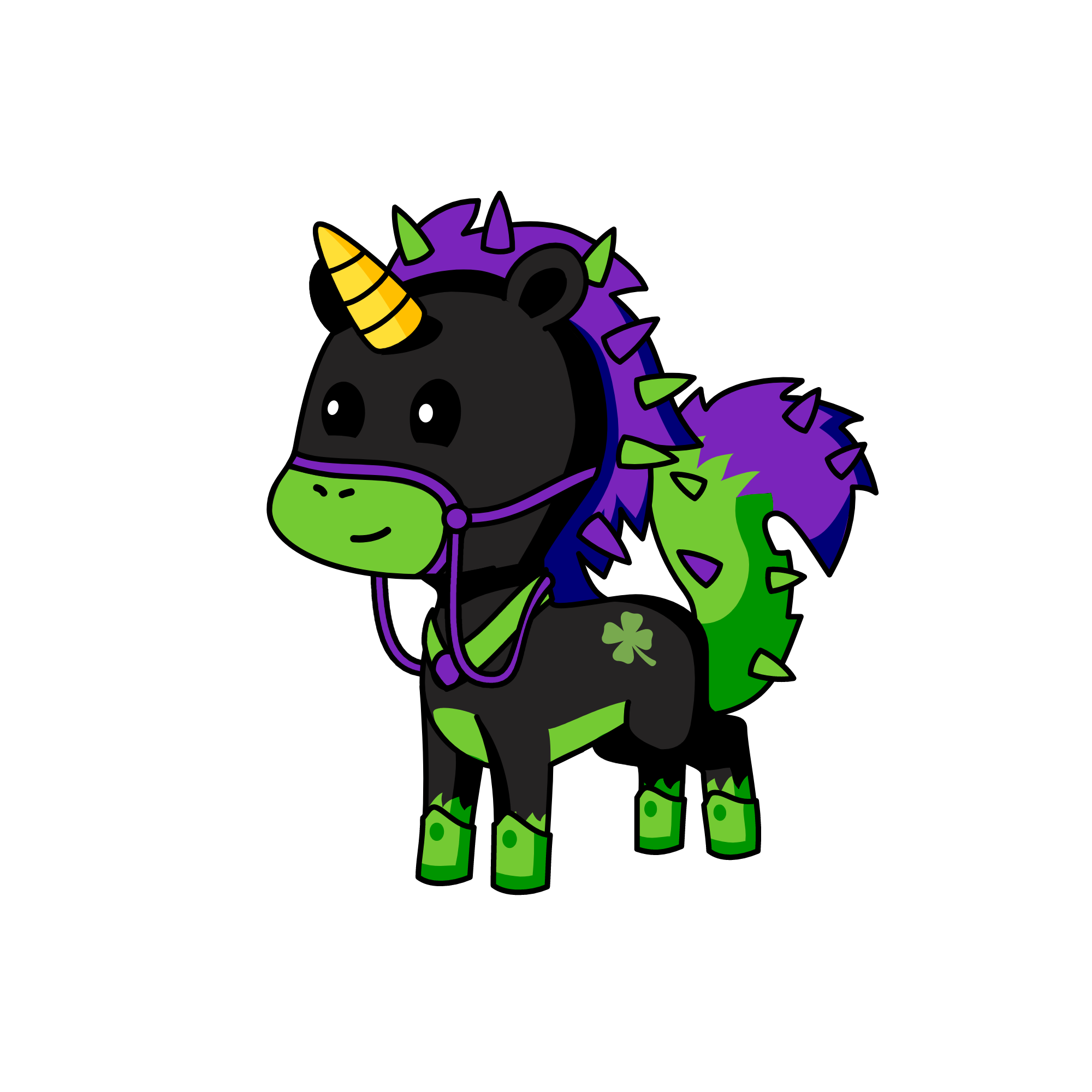 Halloween-corn, the unicorn