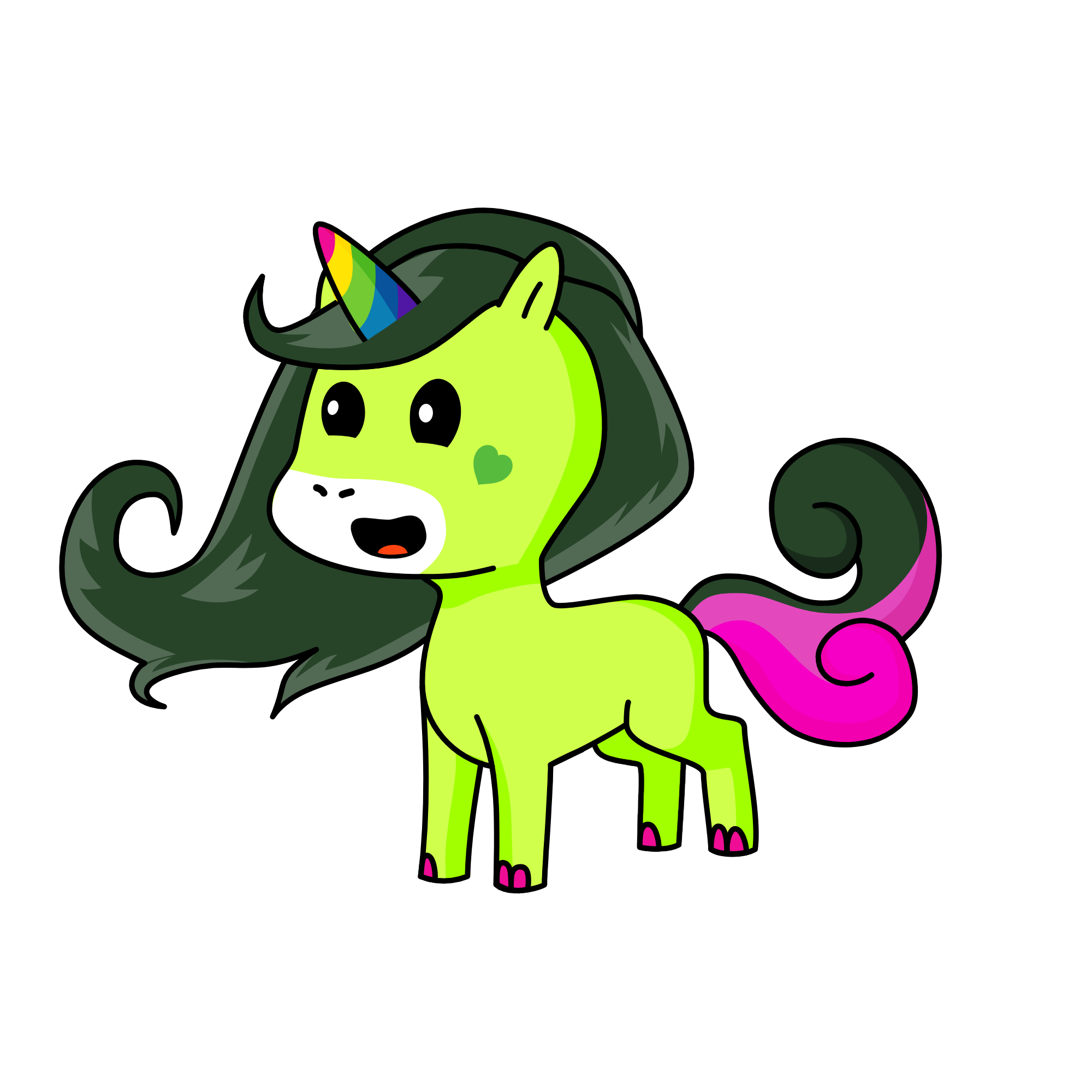 lime, the unicorn