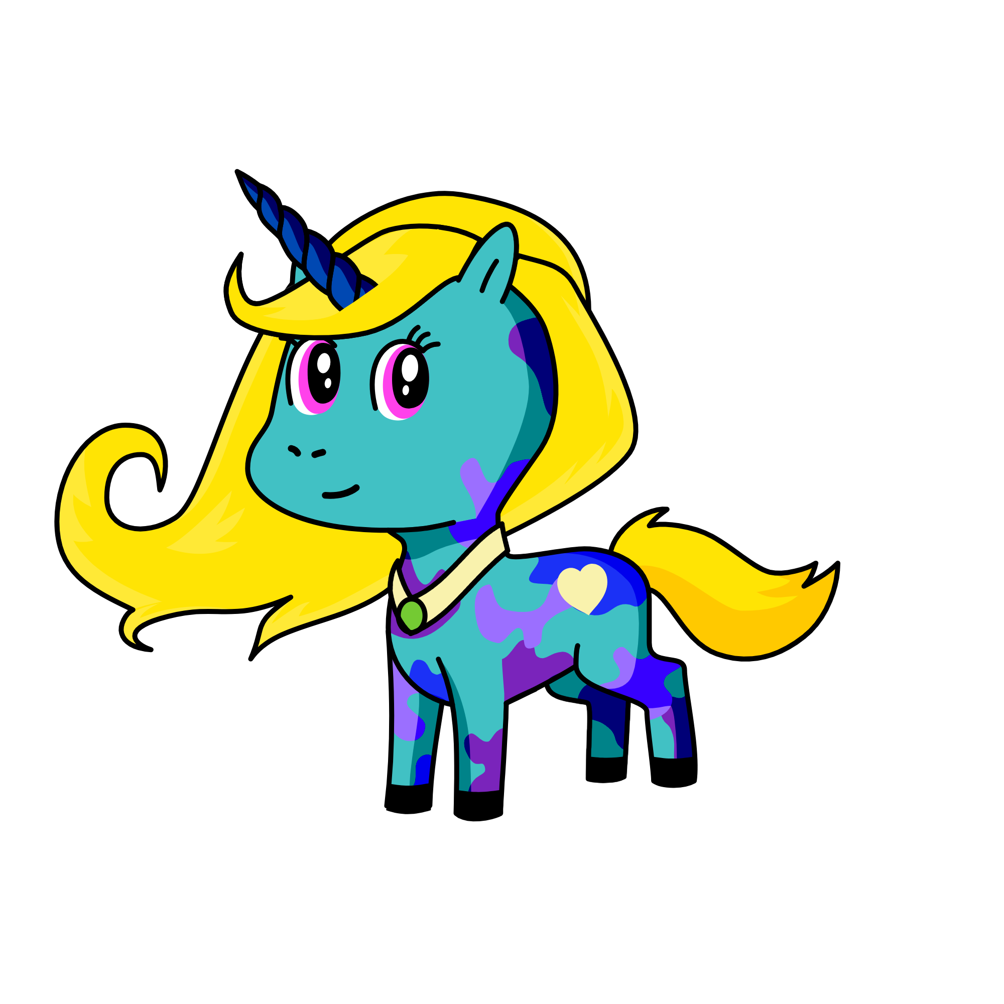 snow qeen, the unicorn