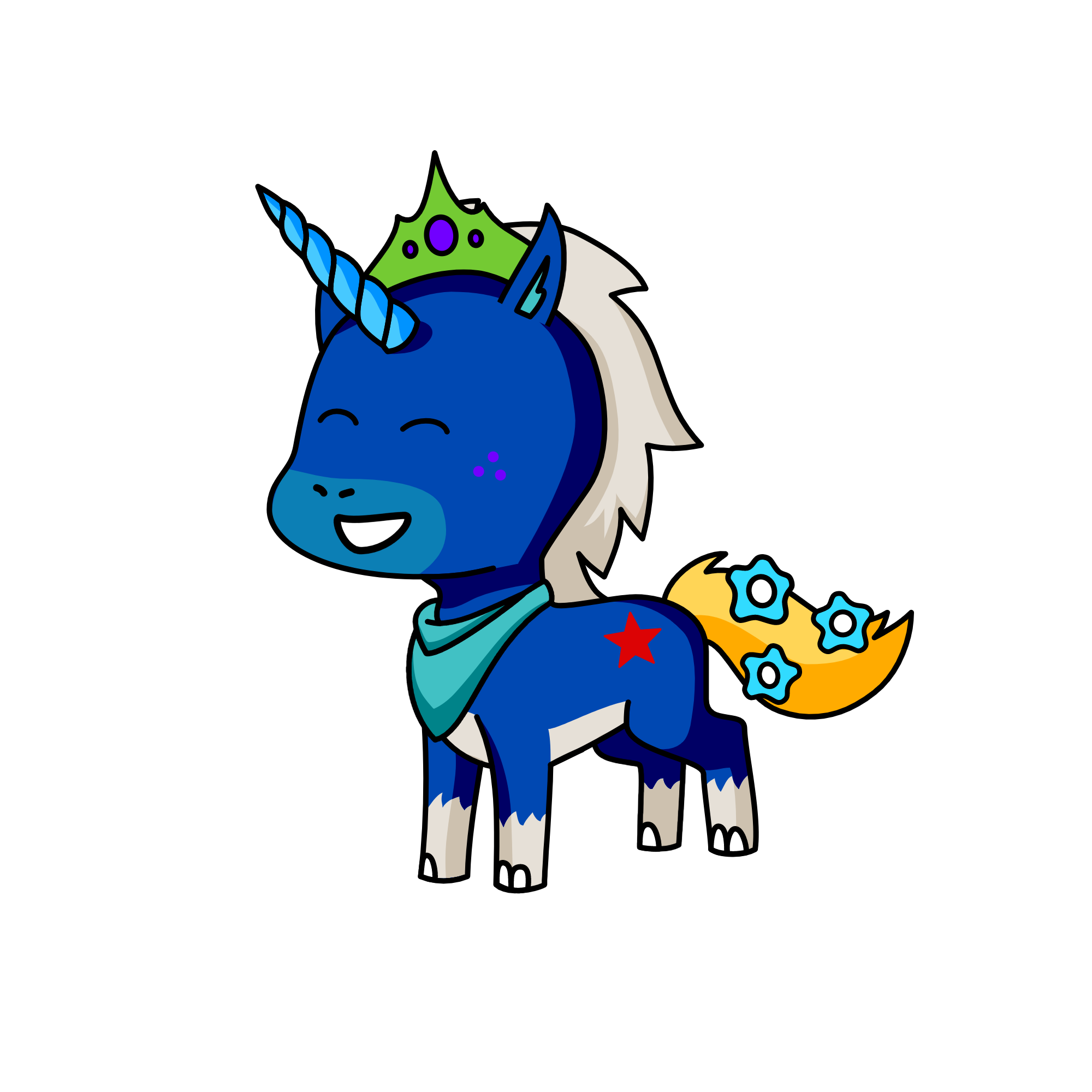 nighty🌙🌛, the unicorn