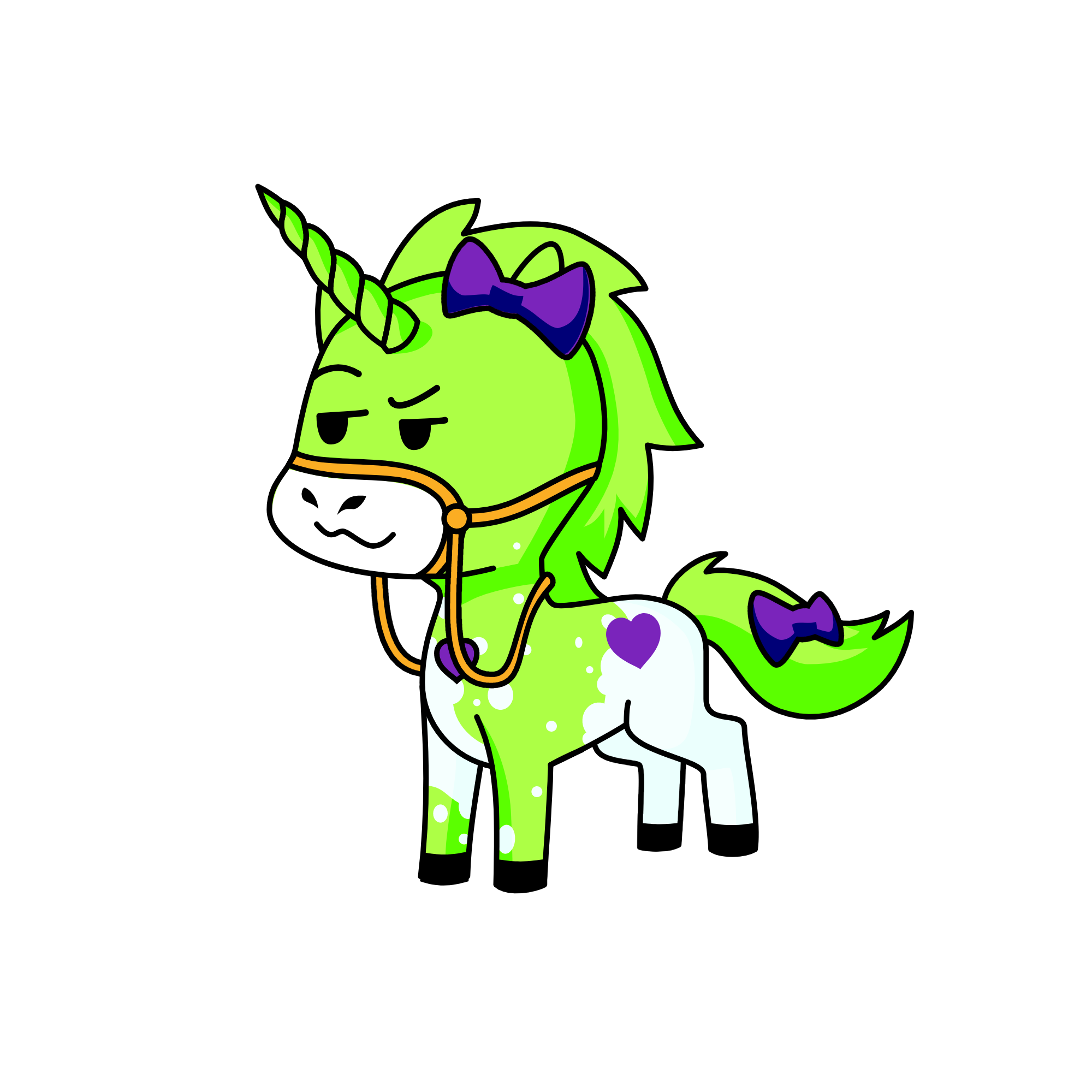shes wondering the streets, the unicorn