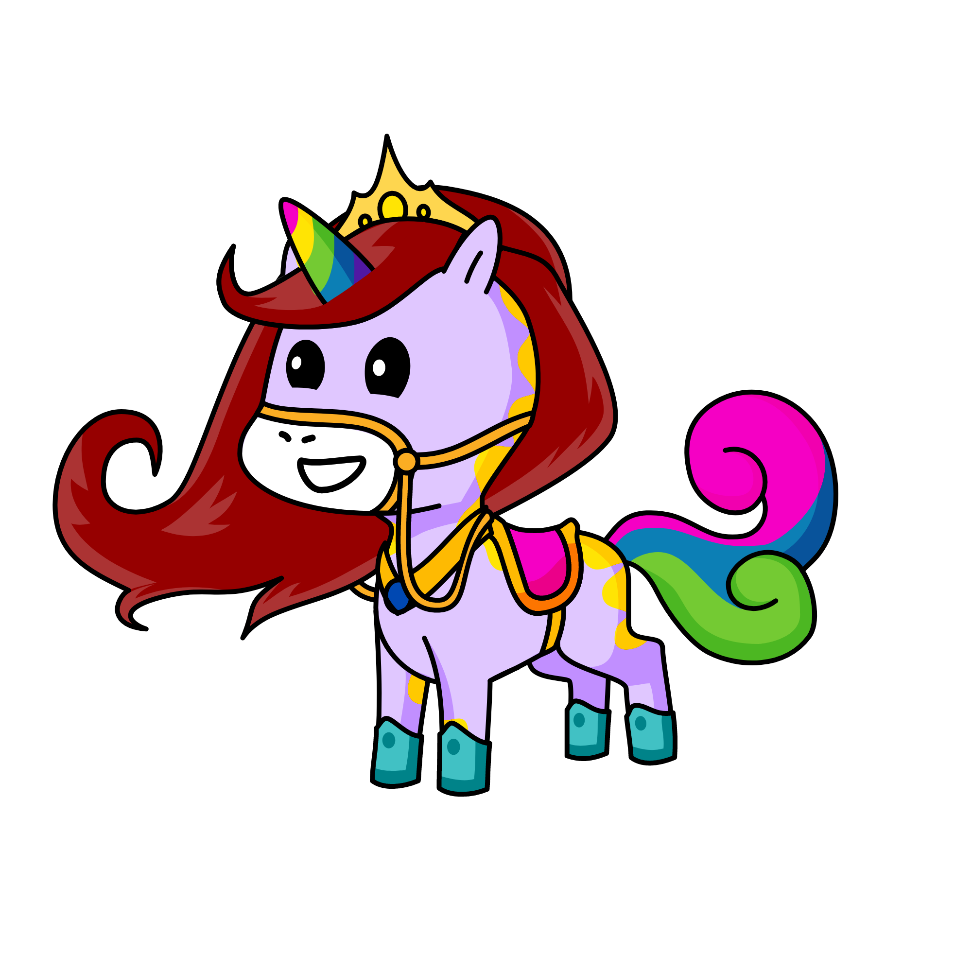 Princess Coral, the unicorn